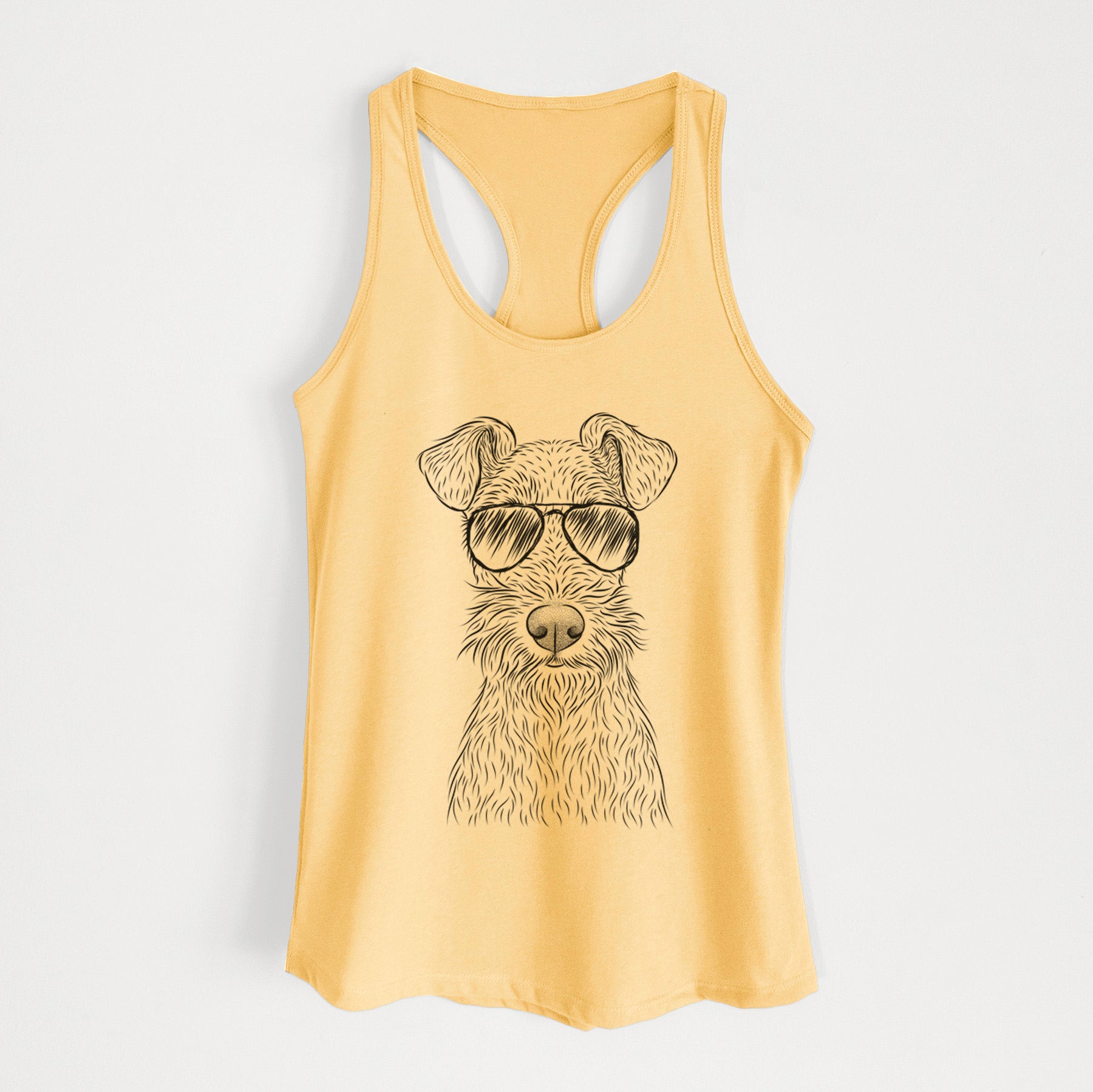 Fitz the Wire Fox Terrier - Women's Racerback Tanktop