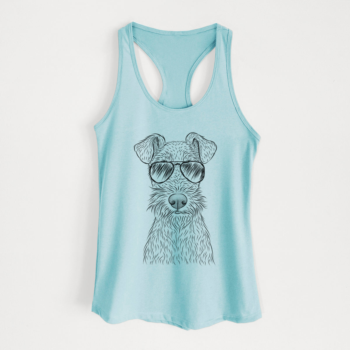Fitz the Wire Fox Terrier - Women's Racerback Tanktop
