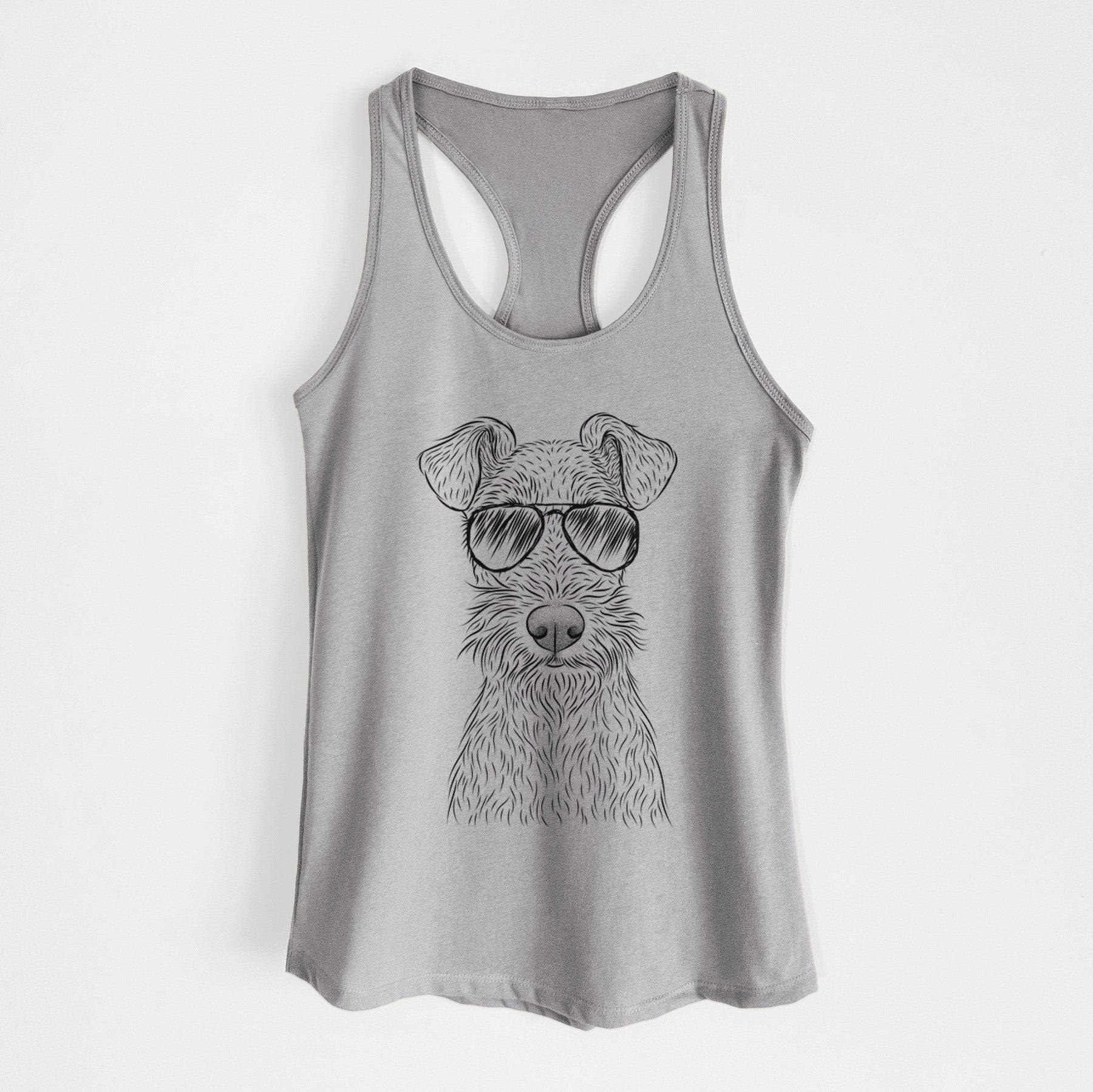 Fitz the Wire Fox Terrier - Women's Racerback Tanktop