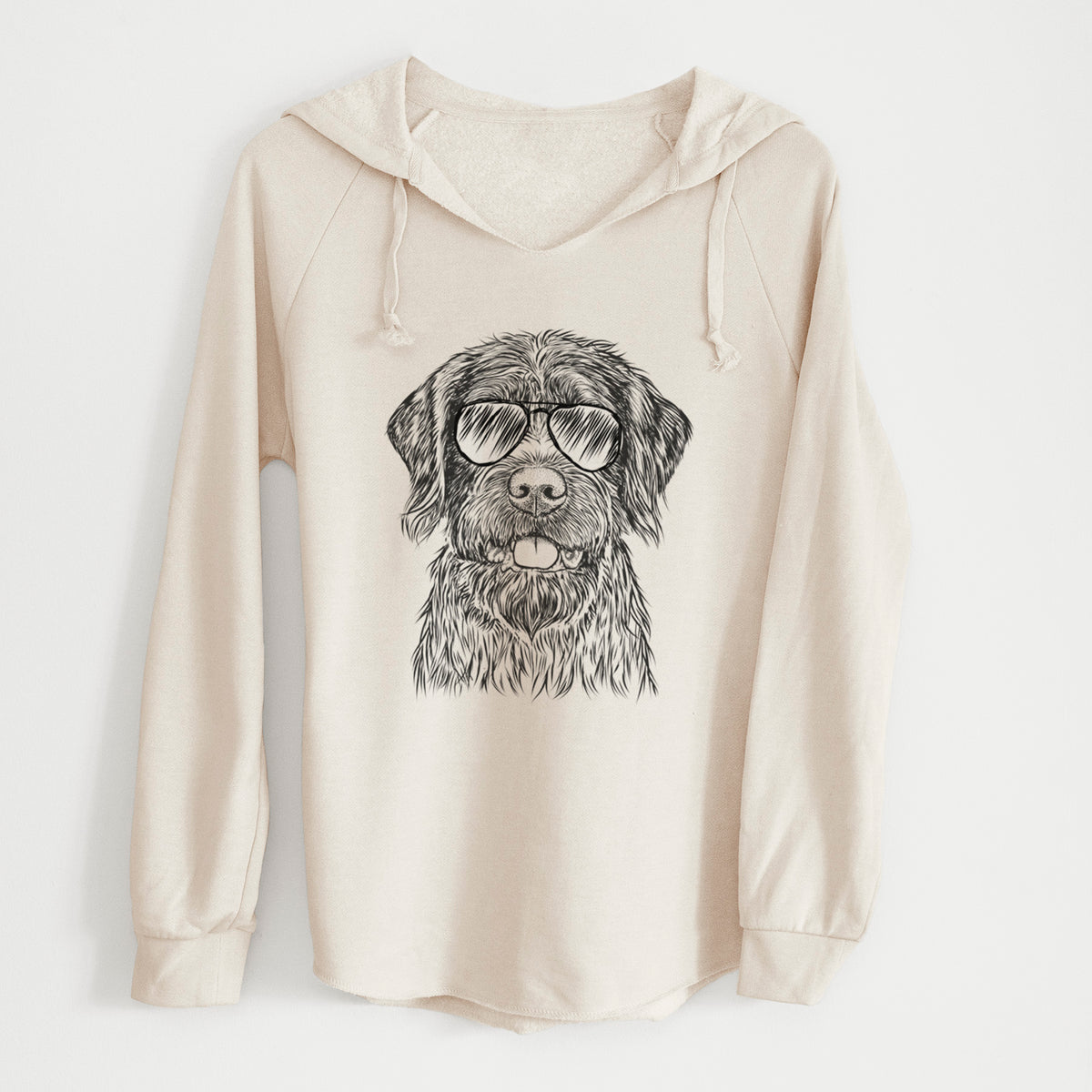 Aviator Fletcher the Wirehaired Pointing Griffon - Cali Wave Hooded Sweatshirt