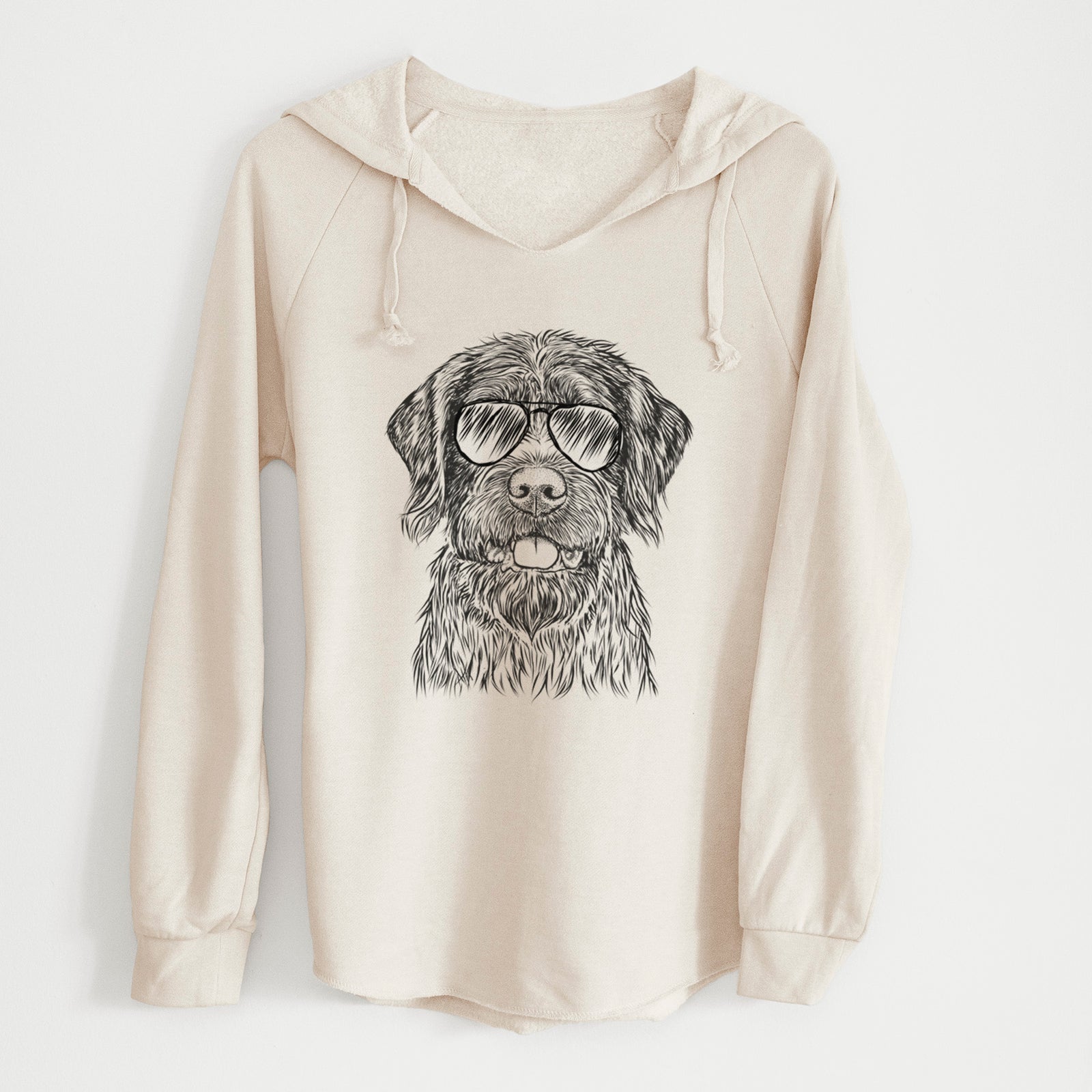 Aviator Fletcher the Wirehaired Pointing Griffon - Cali Wave Hooded Sweatshirt
