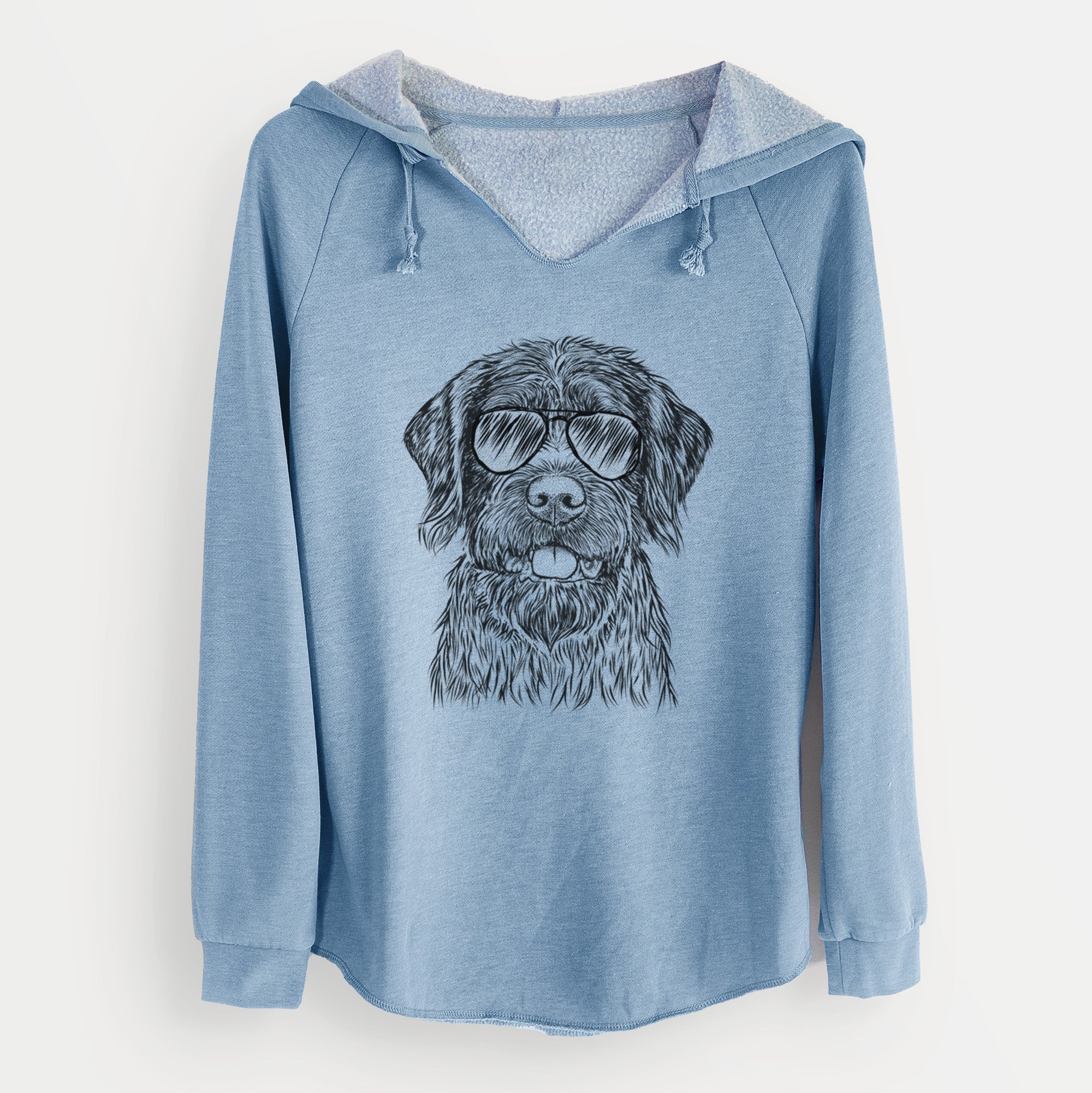 Aviator Fletcher the Wirehaired Pointing Griffon - Cali Wave Hooded Sweatshirt