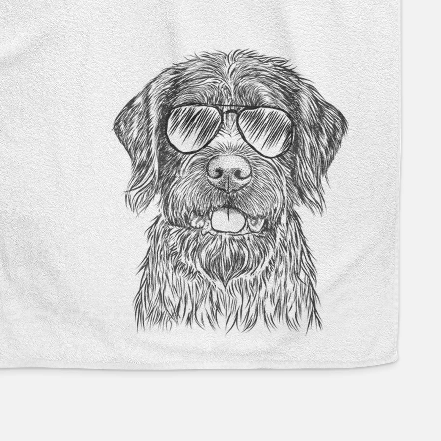 Fletcher the Wirehaired Pointing Griffon Decorative Hand Towel