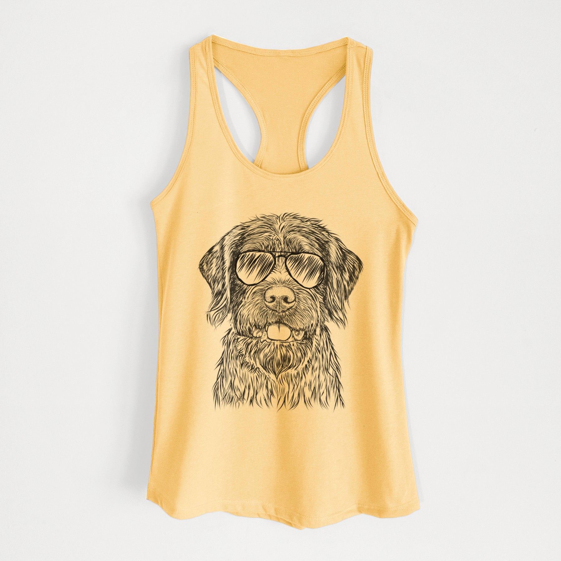 Fletcher the Wirehaired Pointing Griffon - Women's Racerback Tanktop