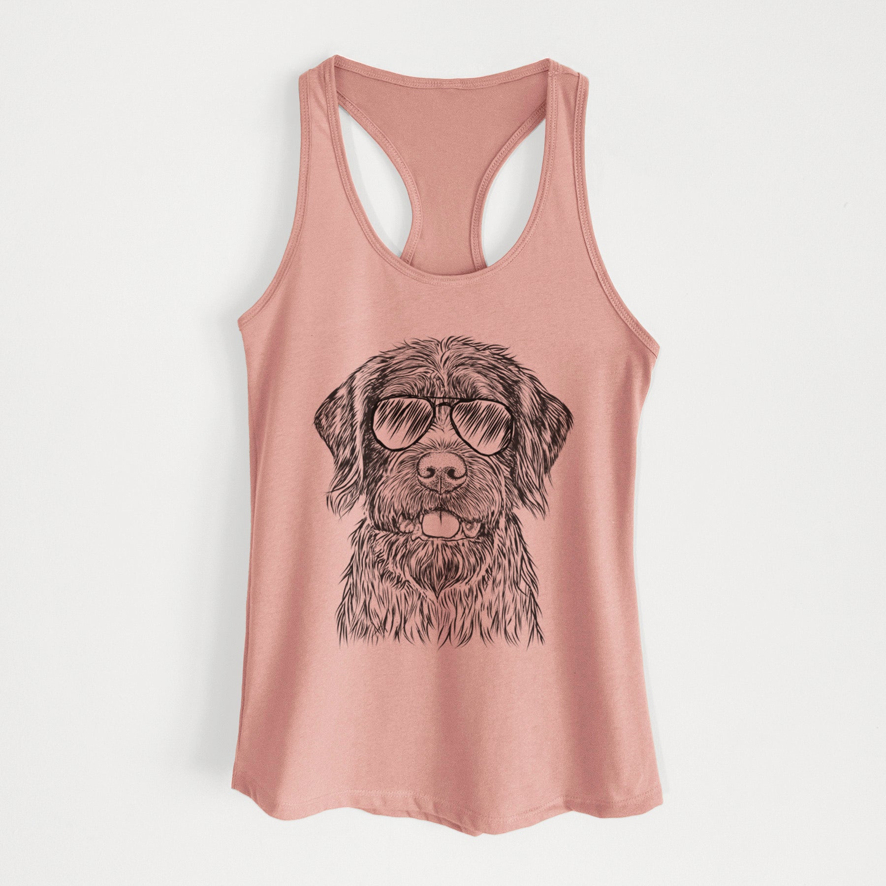 Fletcher the Wirehaired Pointing Griffon - Women's Racerback Tanktop