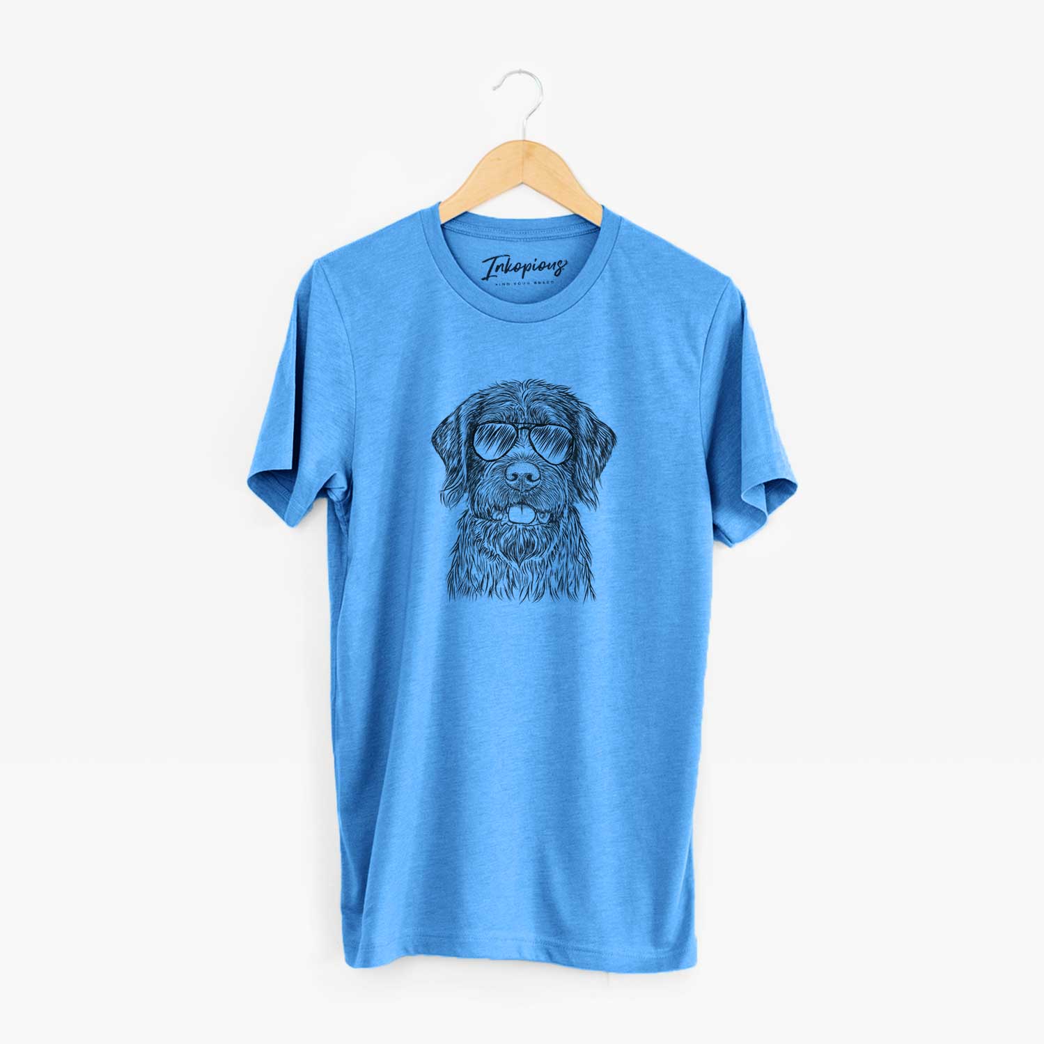 Aviator Fletcher the Wirehaired Pointing Griffon - Unisex Crewneck