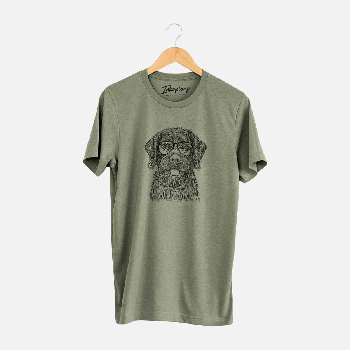 Aviator Fletcher the Wirehaired Pointing Griffon - Unisex Crewneck