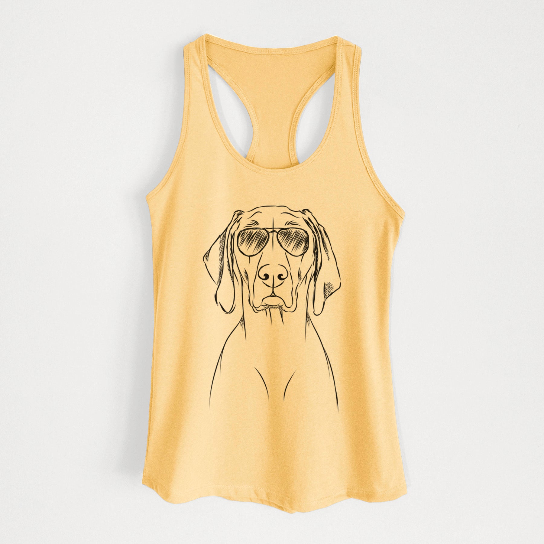 Flint the Weimaraner - Women's Racerback Tanktop