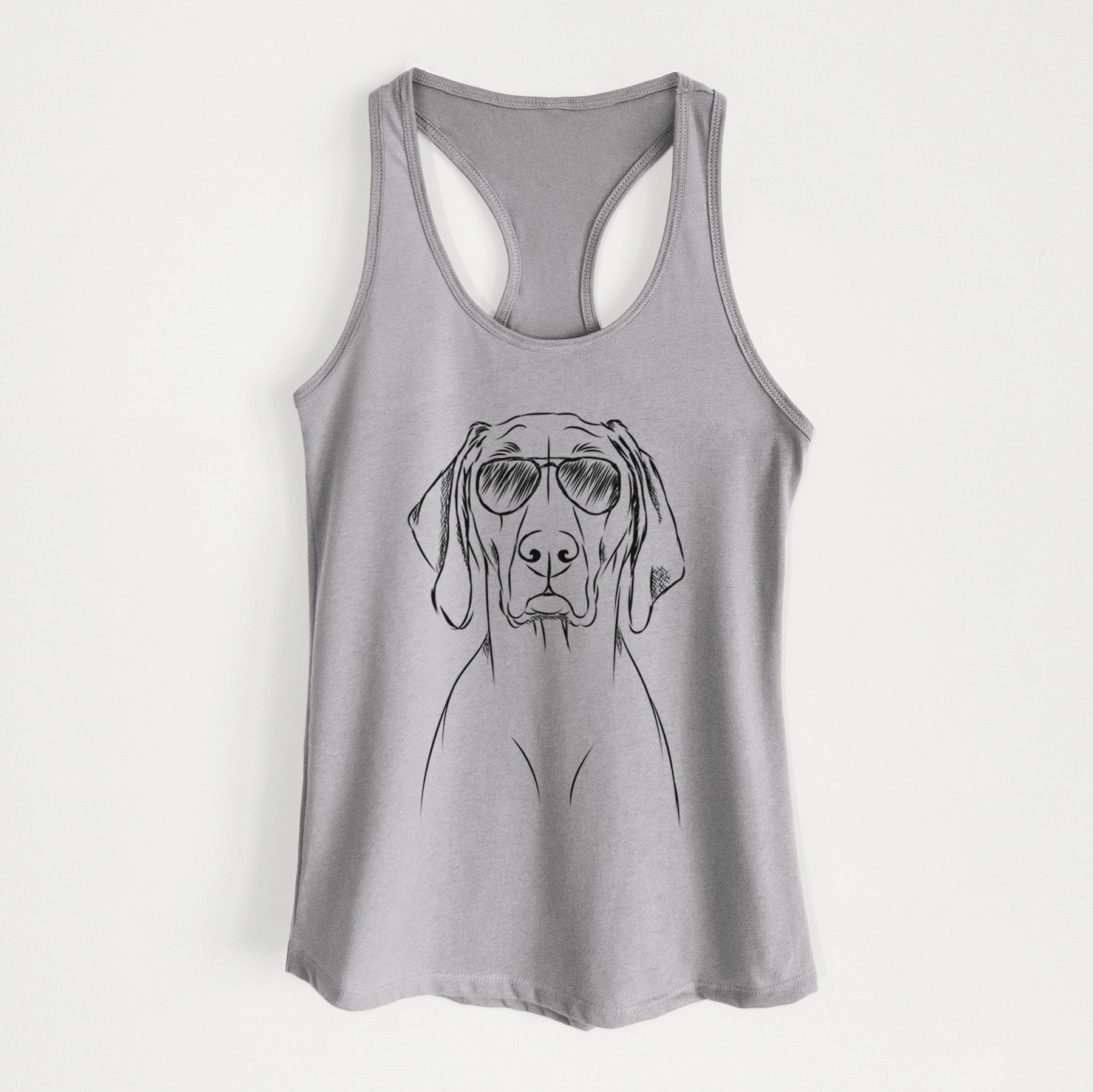 Flint the Weimaraner - Women's Racerback Tanktop