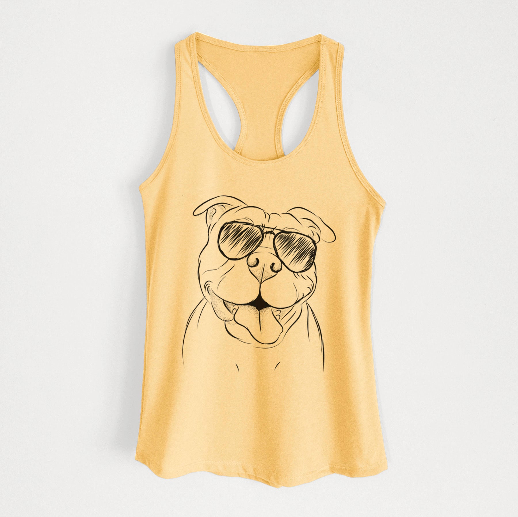 Floki the American Bully - Women's Racerback Tanktop