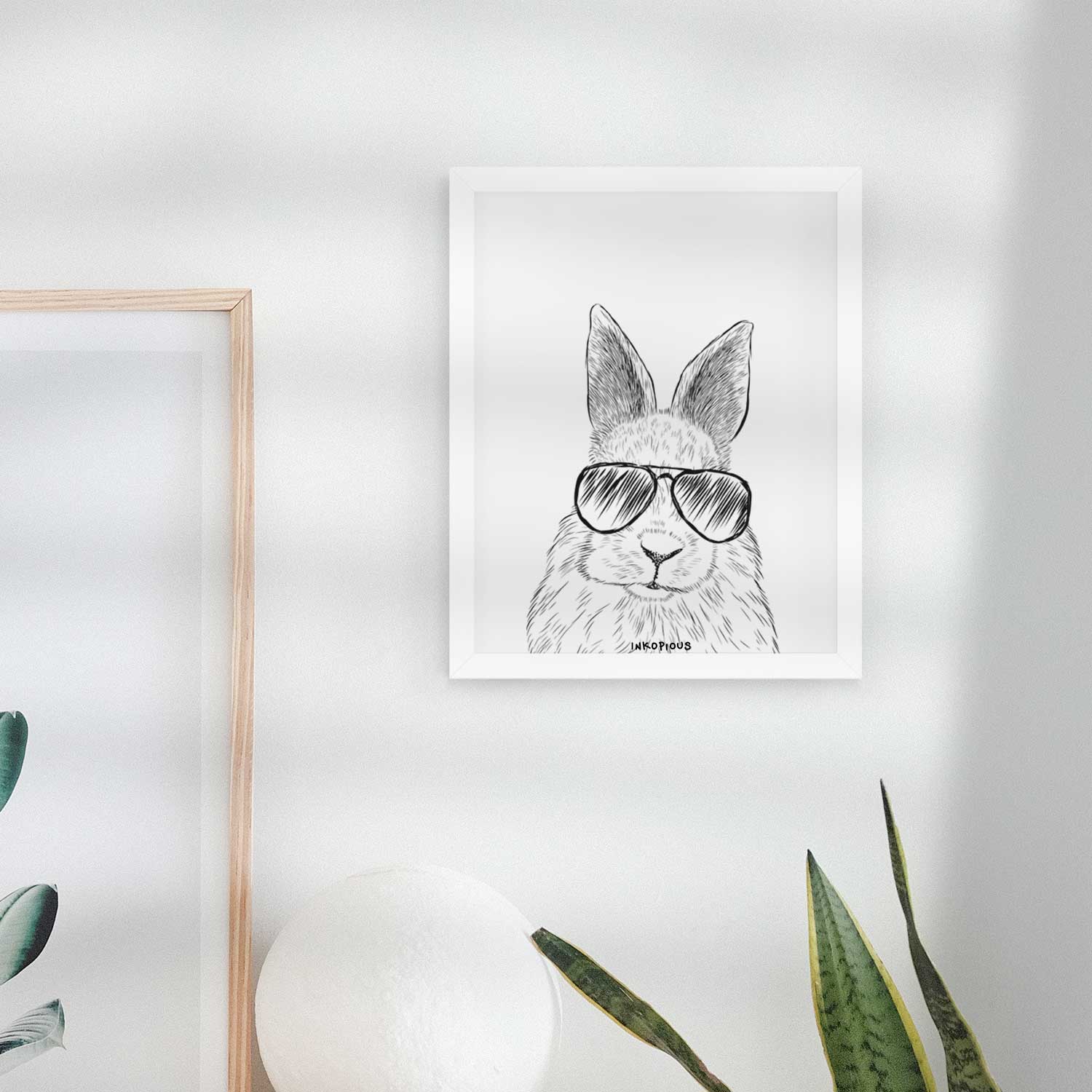 Flower the Rex Rabbit Art Print