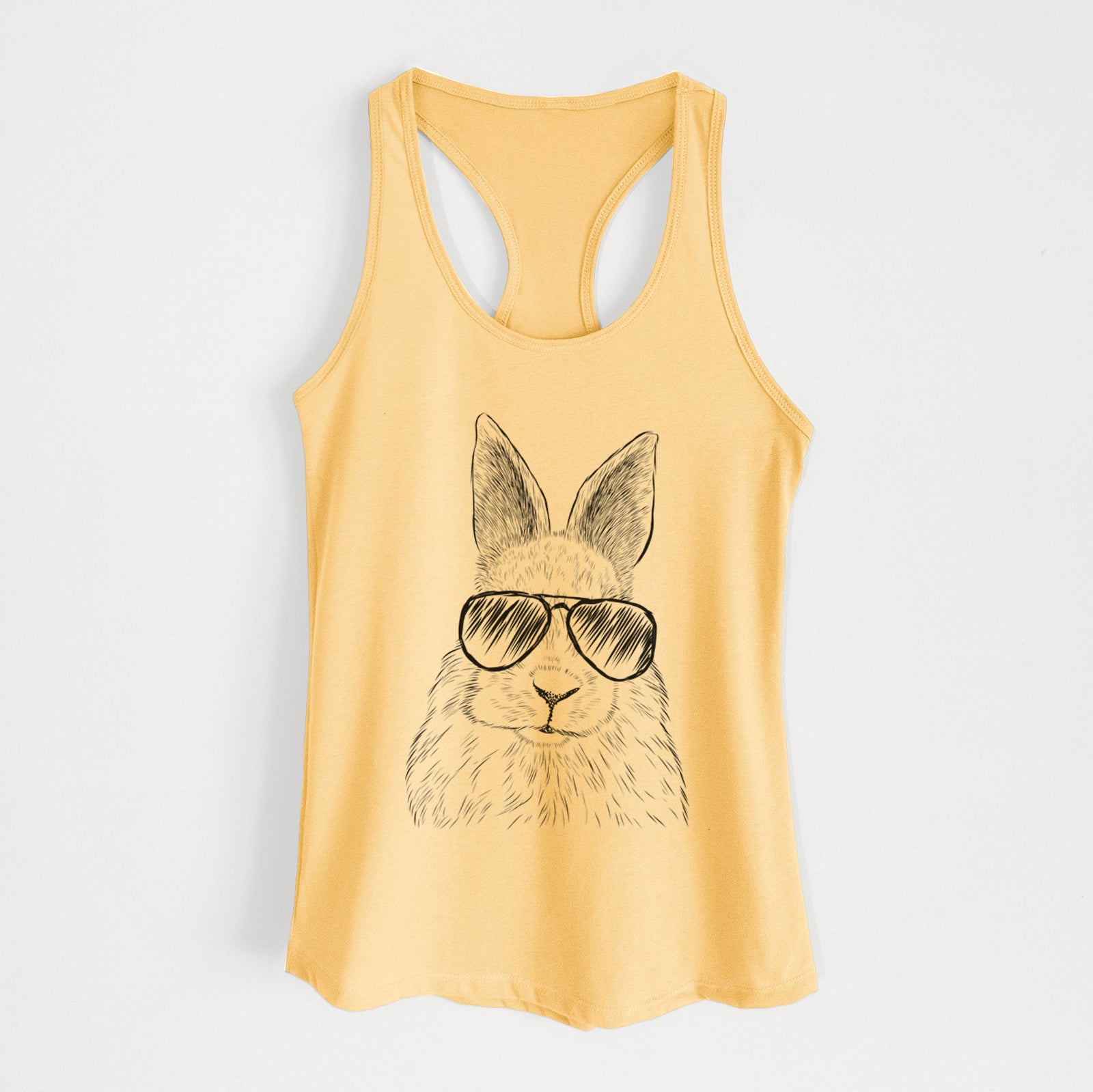 Flower the Rex Rabbit - Women's Racerback Tanktop