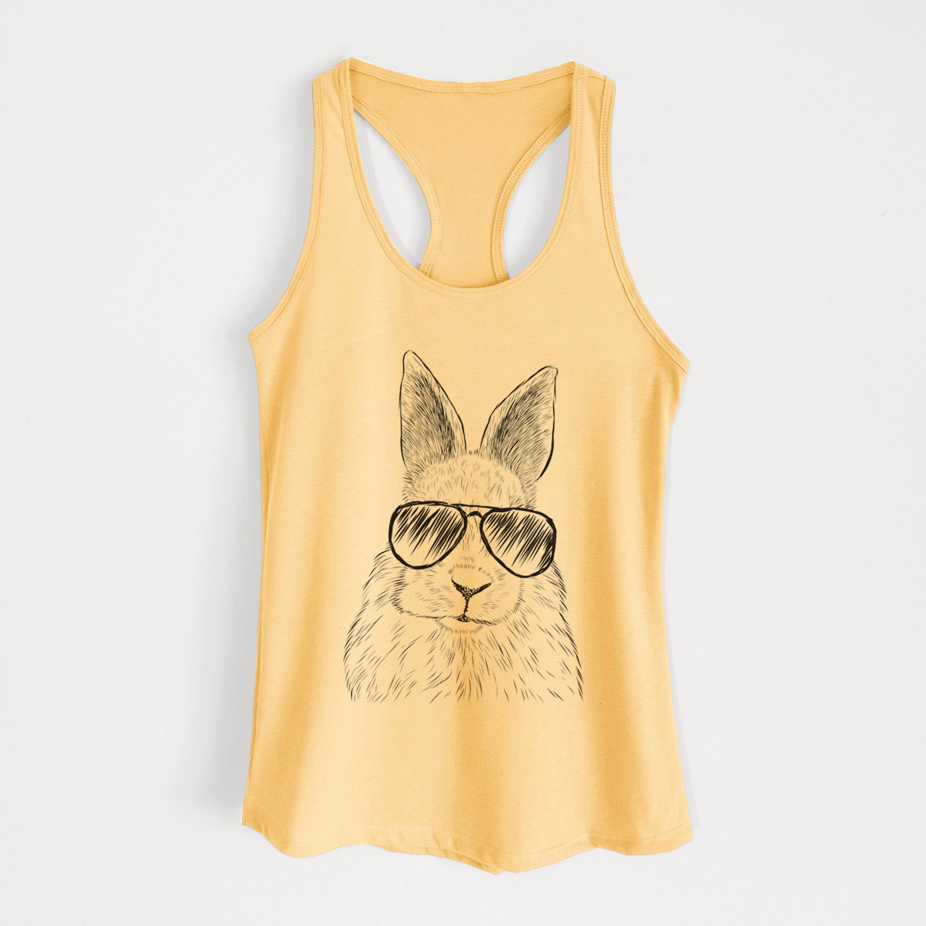 Flower the Rex Rabbit - Women's Racerback Tanktop