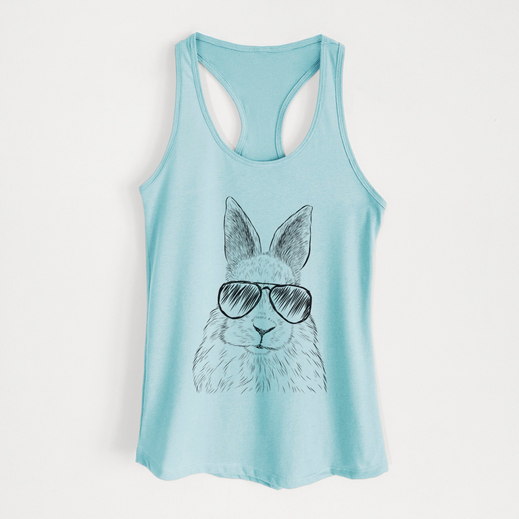 Flower the Rex Rabbit - Women's Racerback Tanktop