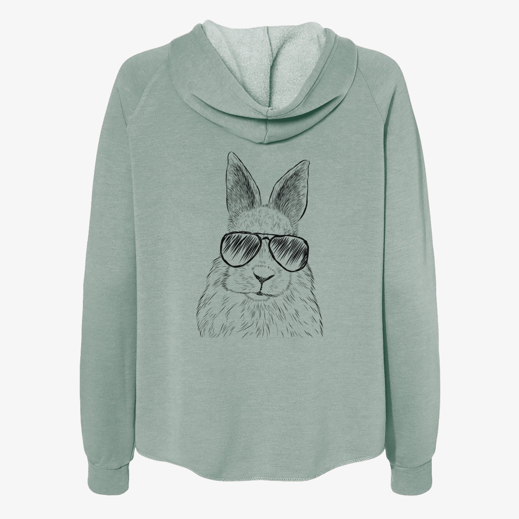 Flower the Rex Rabbit - Women's Cali Wave Zip-Up Sweatshirt