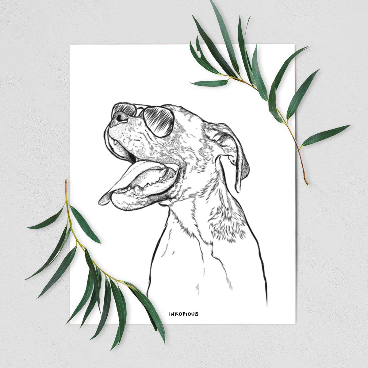 Floyd the Boxer Art Print