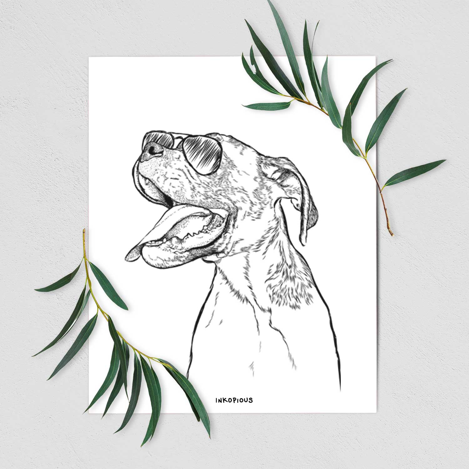 Floyd the Boxer Art Print
