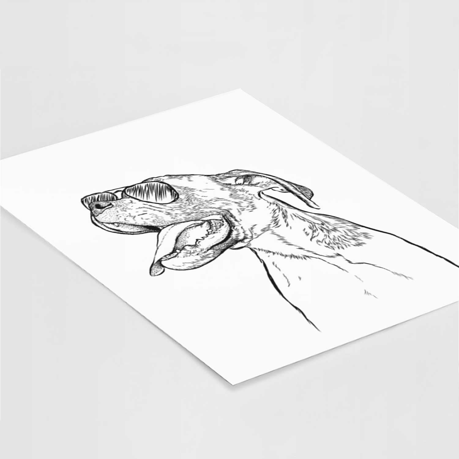 Floyd the Boxer Art Print