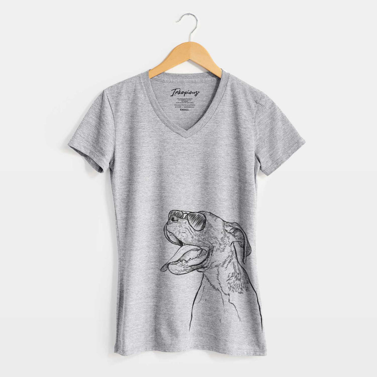 Aviator Floyd the Boxer - Women's V-neck Shirt