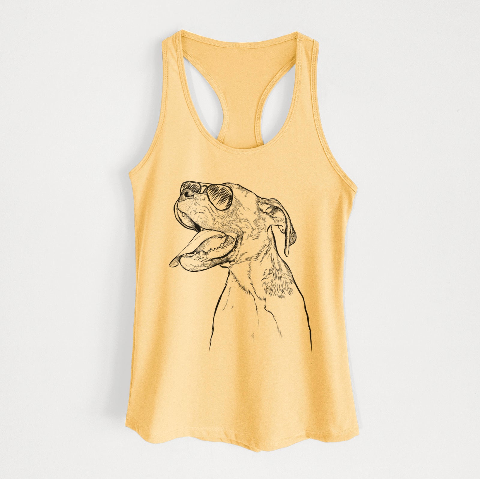 Floyd the Boxer - Women's Racerback Tanktop