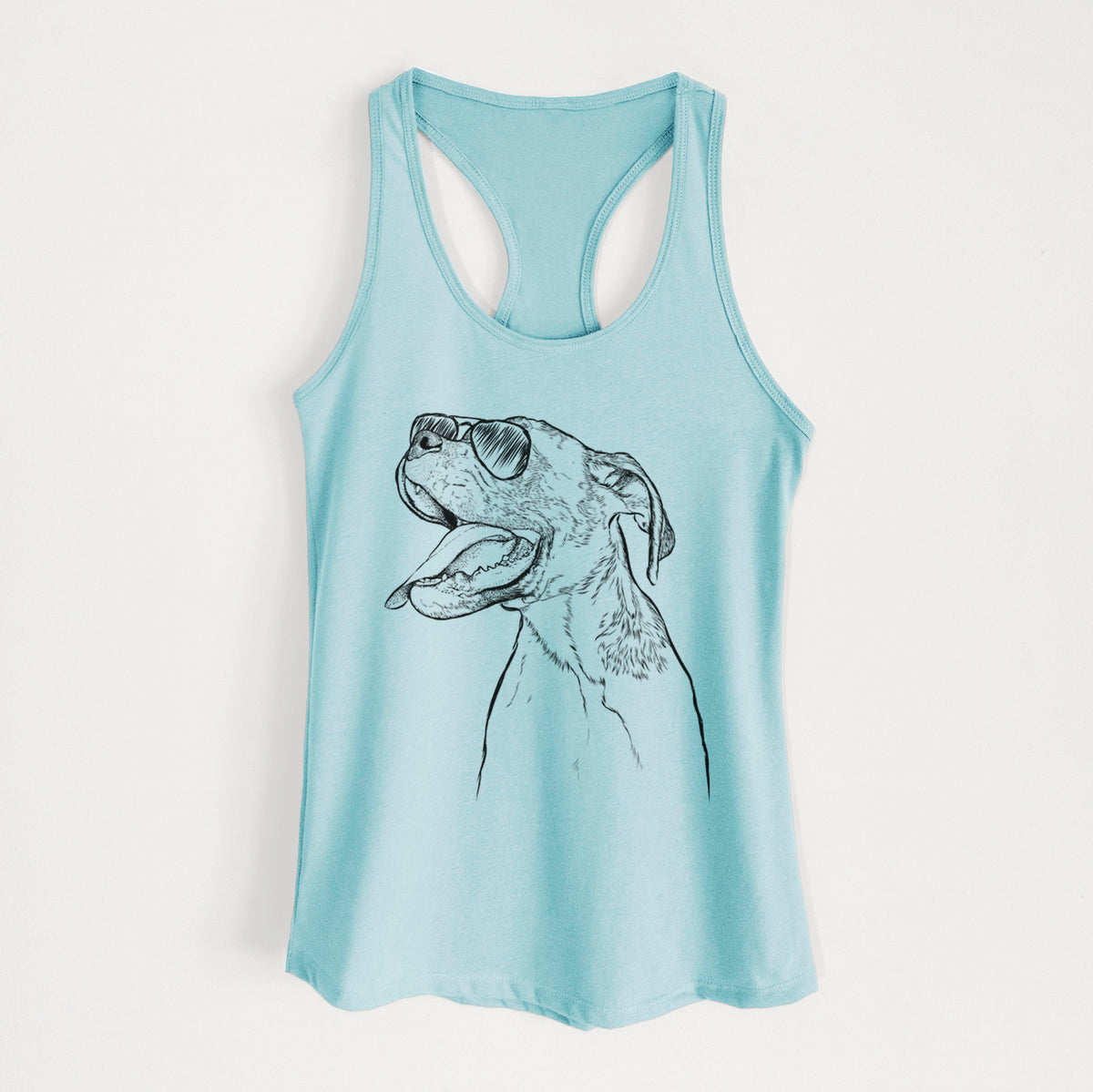 Floyd the Boxer - Women's Racerback Tanktop