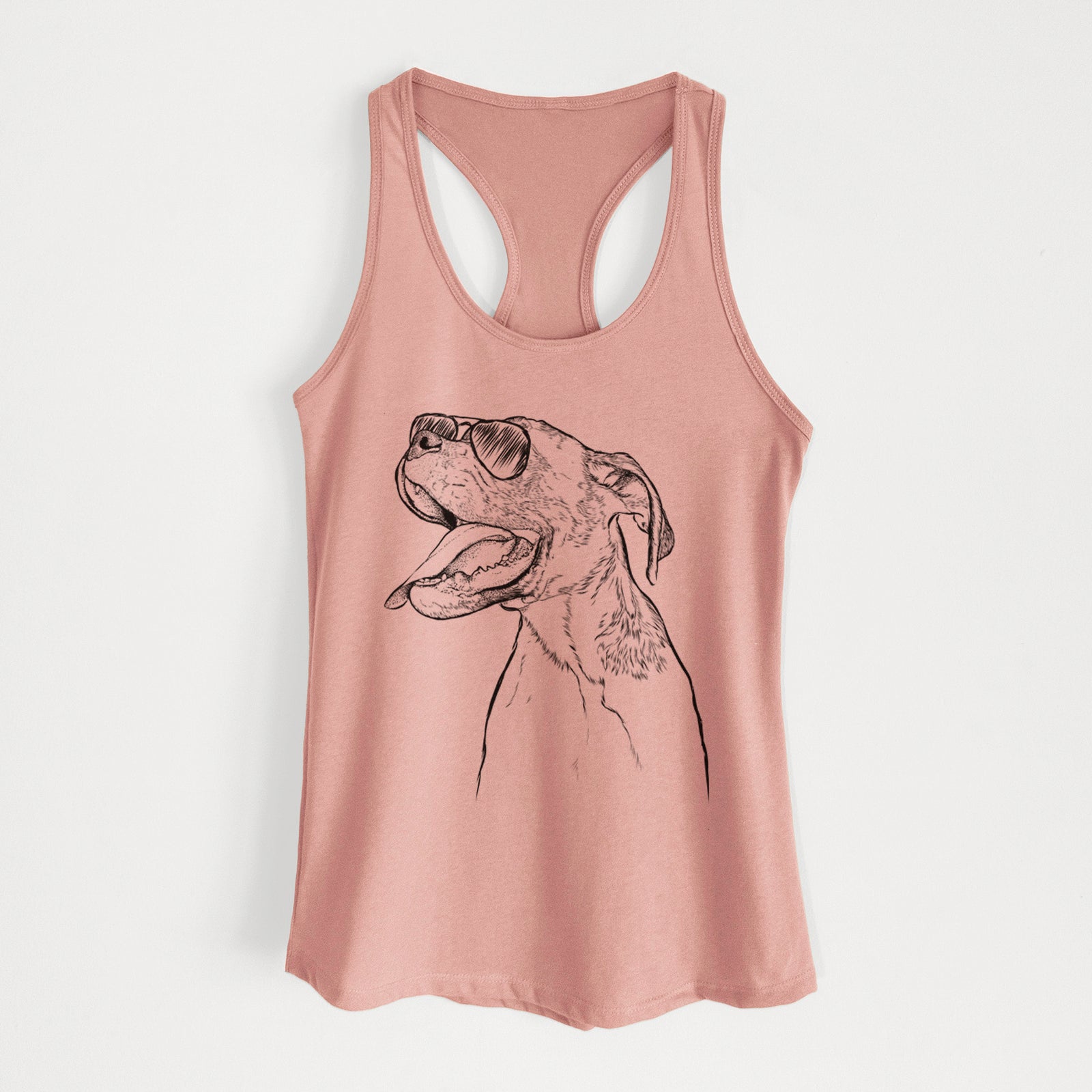 Floyd the Boxer - Women's Racerback Tanktop