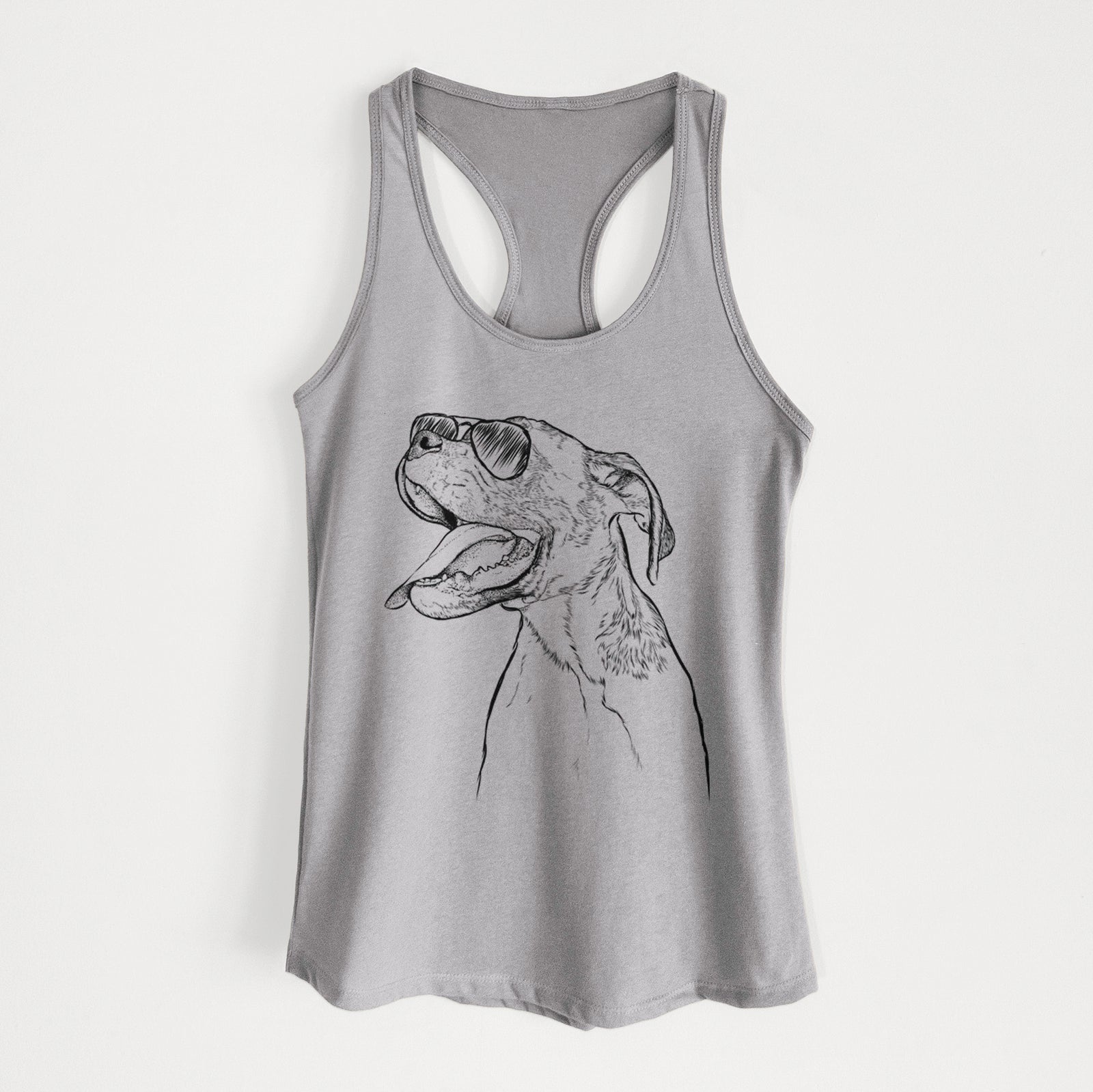 Floyd the Boxer - Women's Racerback Tanktop