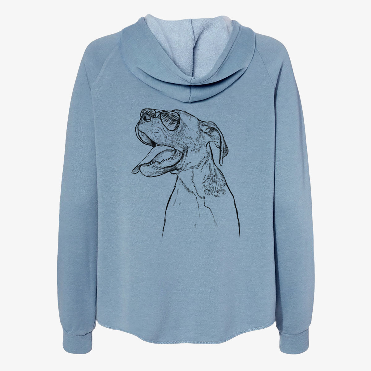 Floyd the Boxer - Women's Cali Wave Zip-Up Sweatshirt