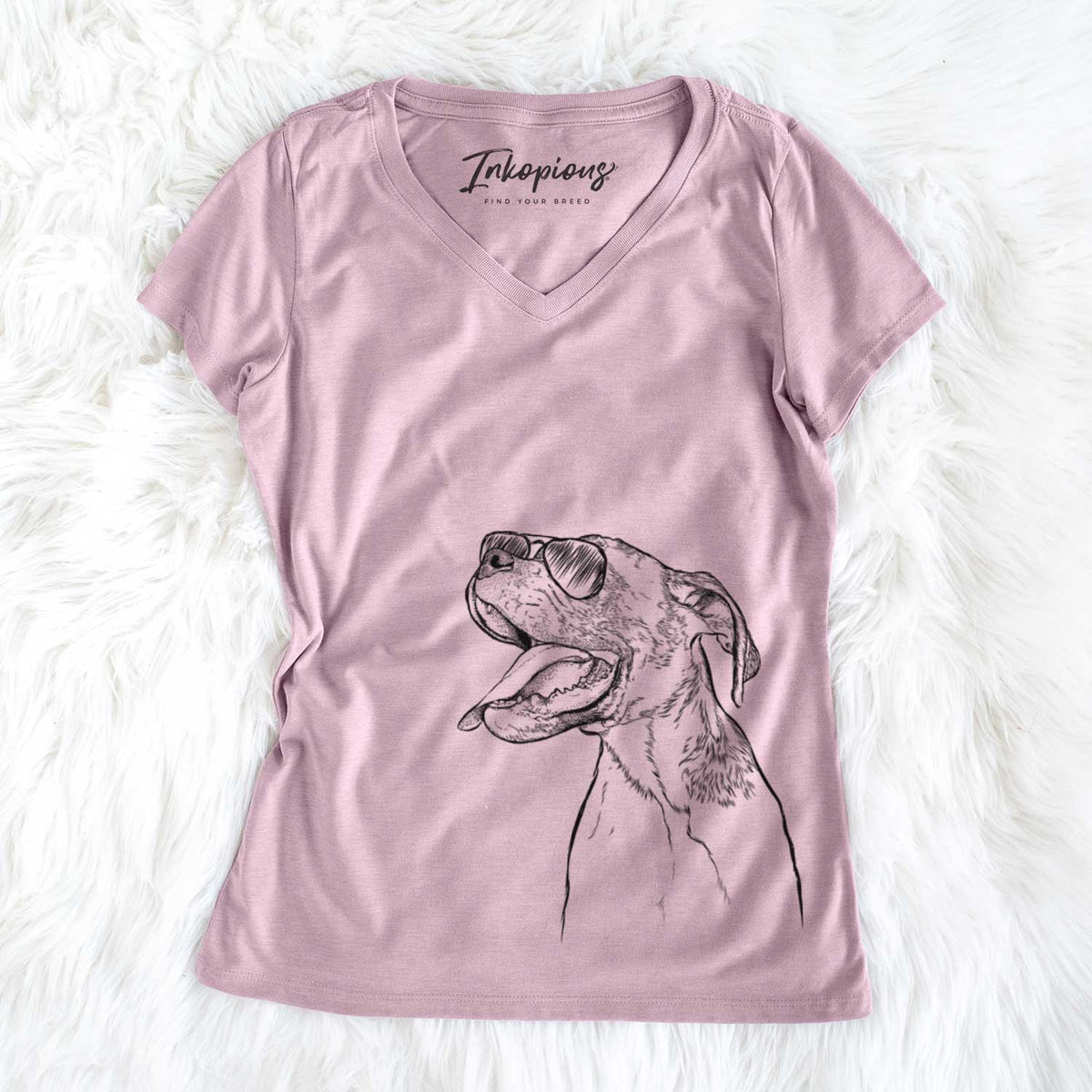 Floyd the Boxer - Women's V-neck Shirt