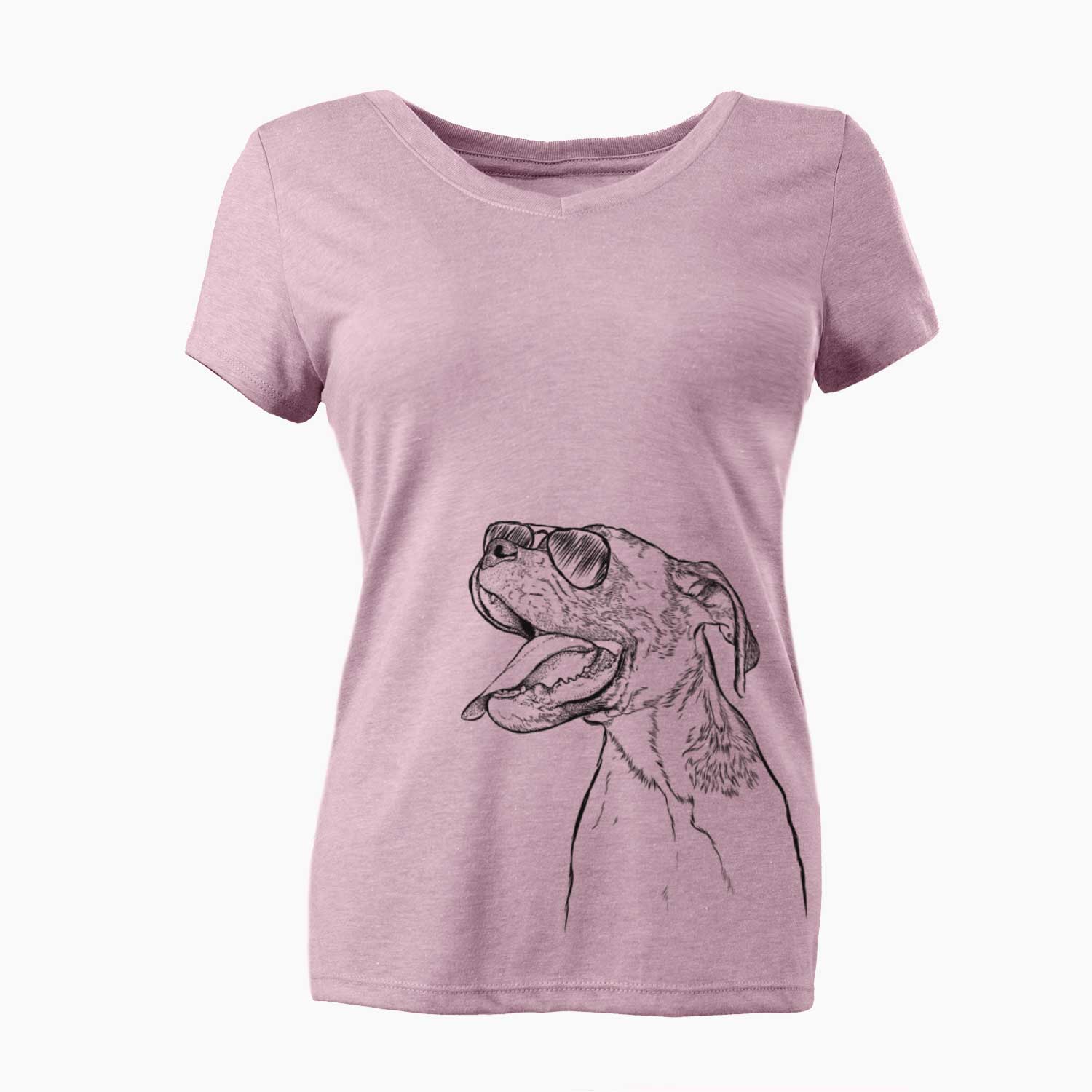 Aviator Floyd the Boxer - Women's V-neck Shirt