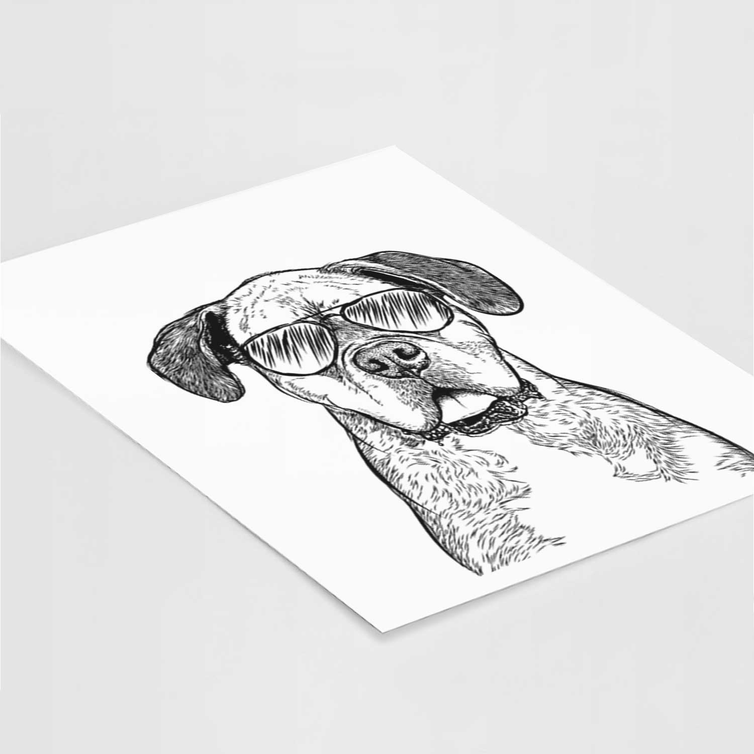 Floydie Bear the Boxer Art Print