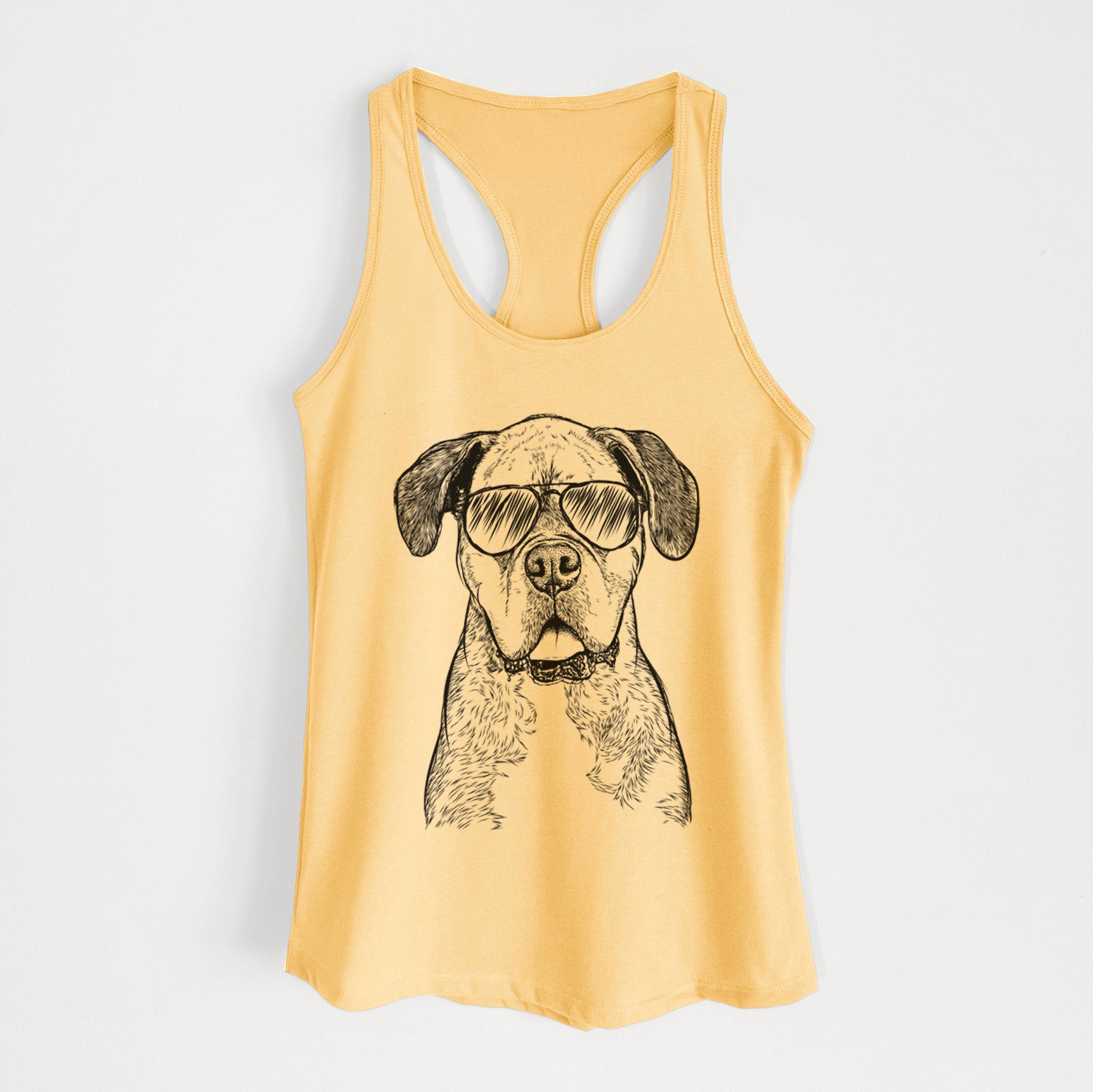 Floydie Bear the Boxer - Women's Racerback Tanktop