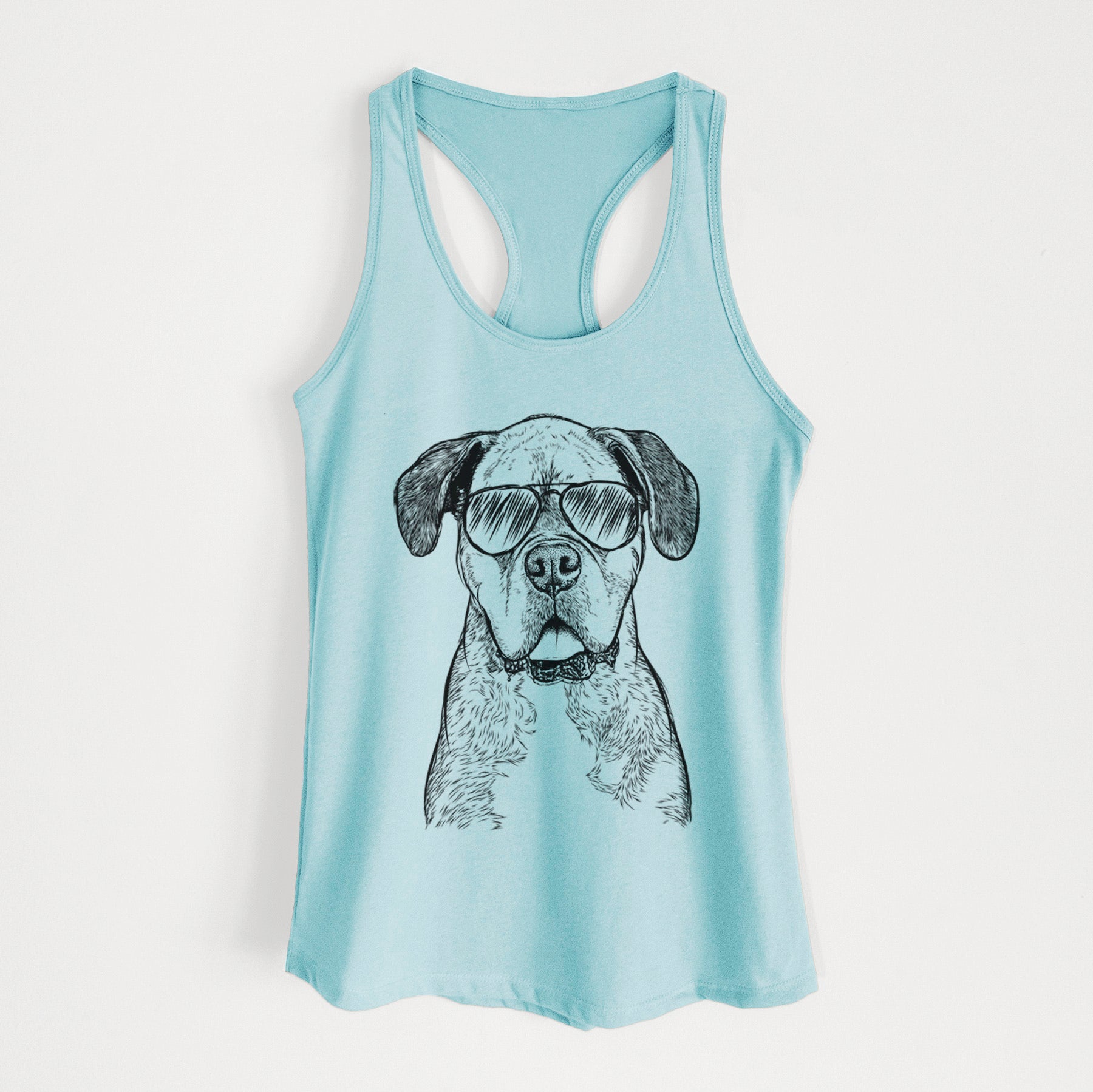 Floydie Bear the Boxer - Women's Racerback Tanktop