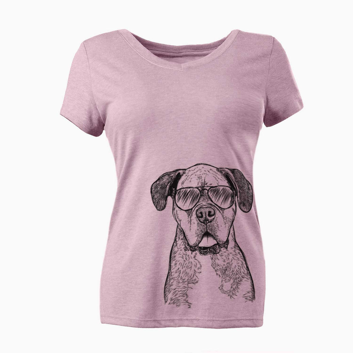 Aviator Floydie Bear the Boxer - Women's V-neck Shirt