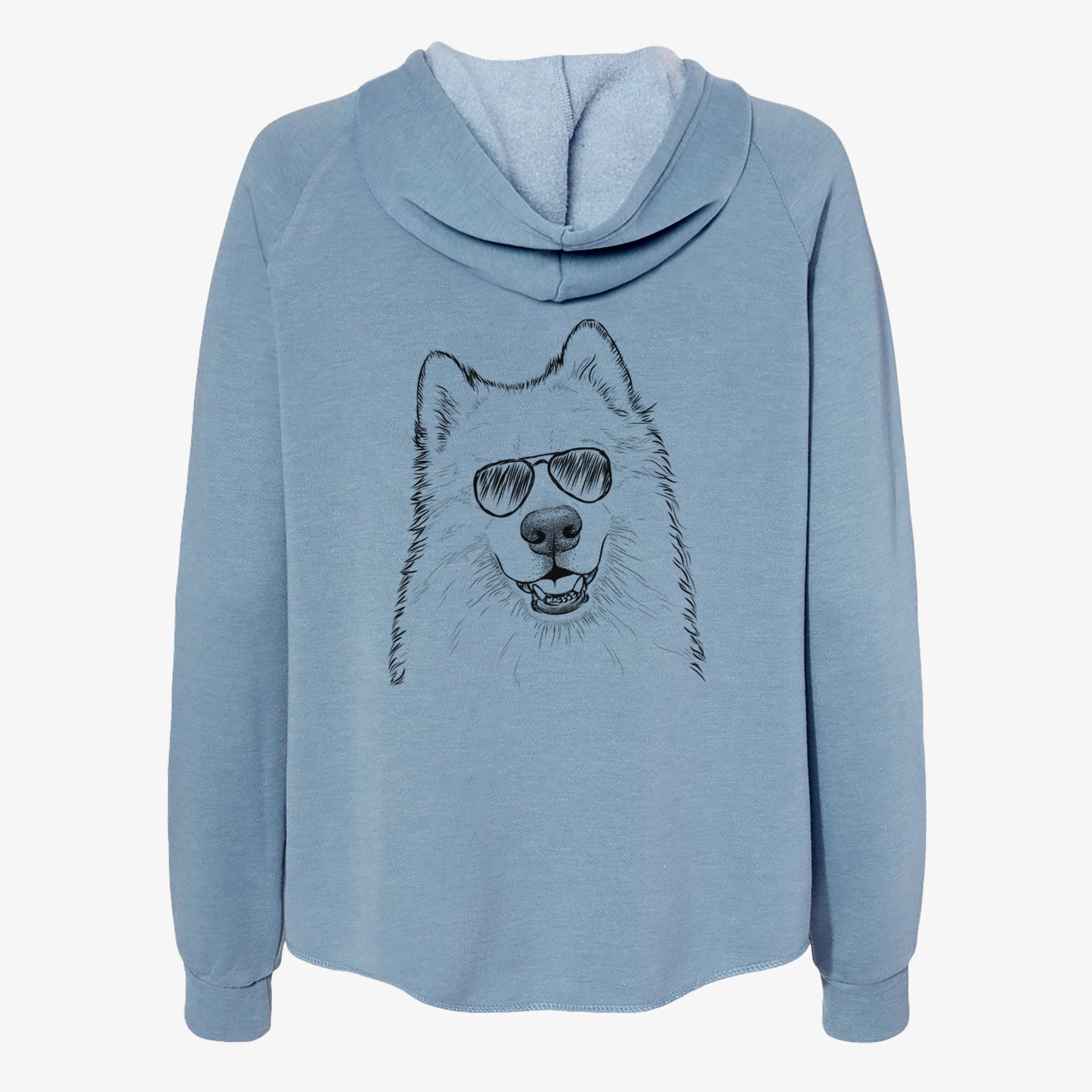 Foster the Samoyed - Women's Cali Wave Zip-Up Sweatshirt