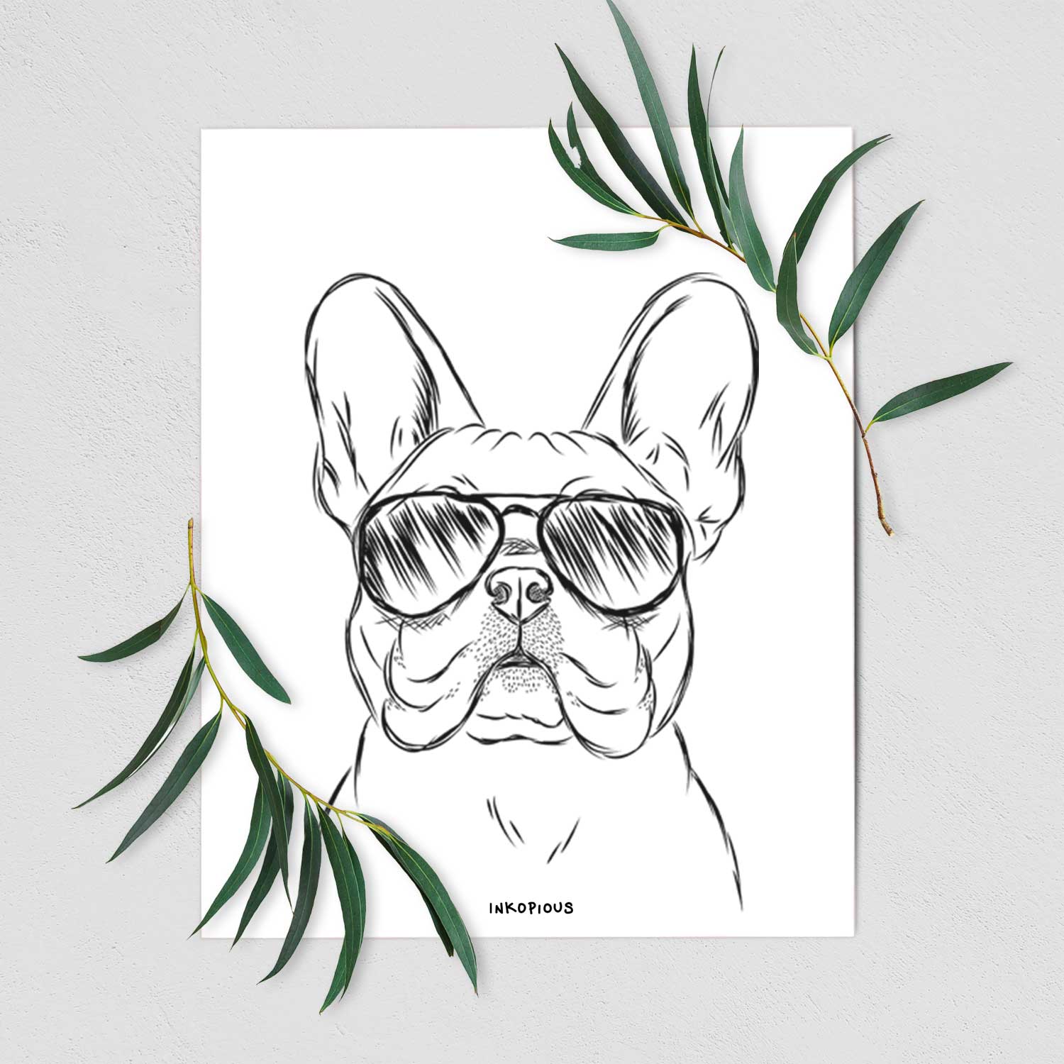 Franco the French Bulldog Art Print