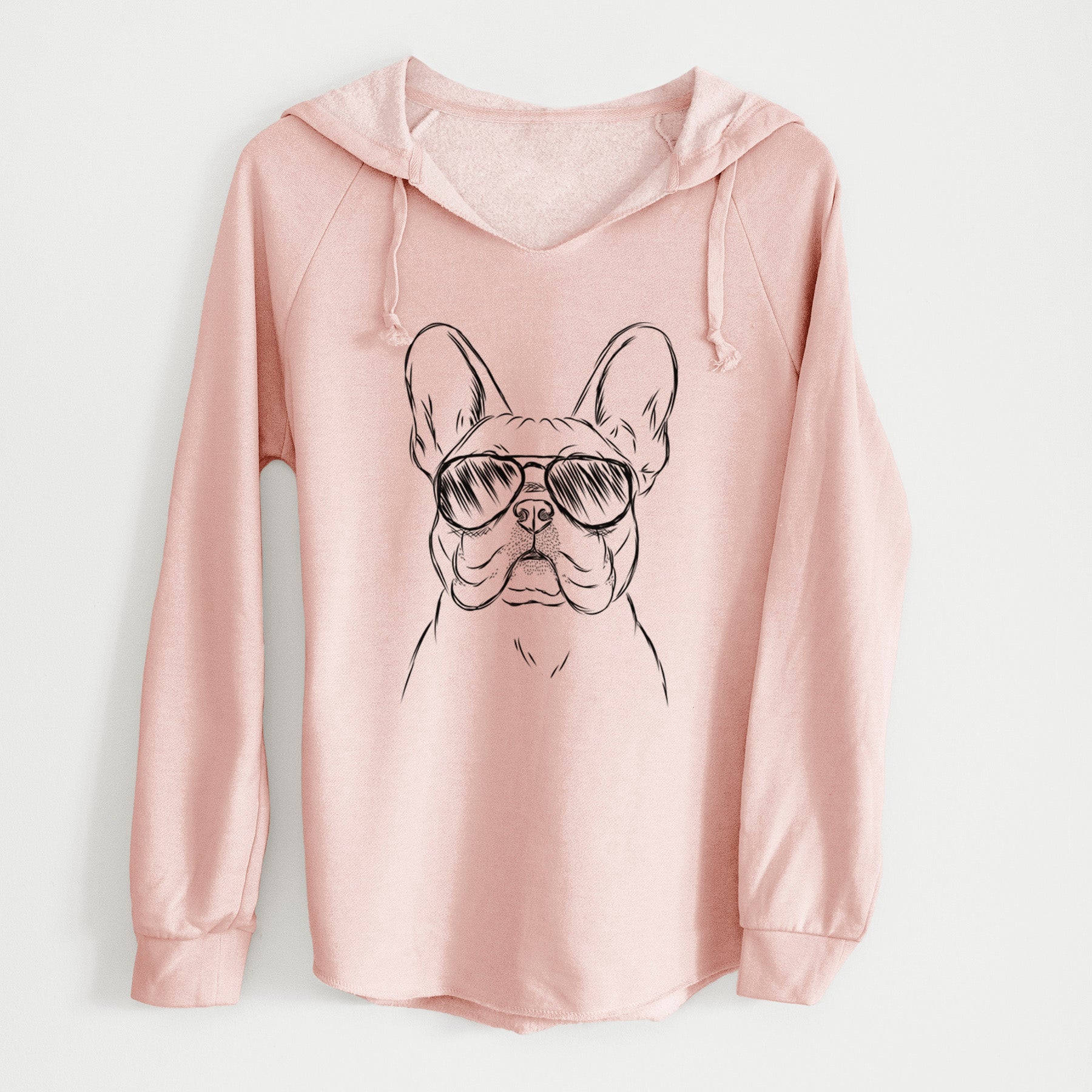 Aviator Franco the French Bulldog - Cali Wave Hooded Sweatshirt