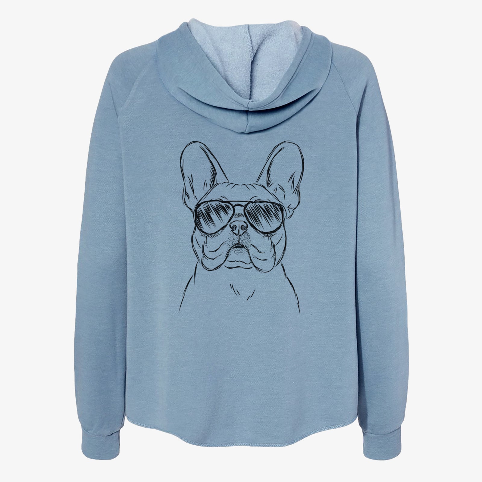 Franco the French Bulldog - Women's Cali Wave Zip-Up Sweatshirt