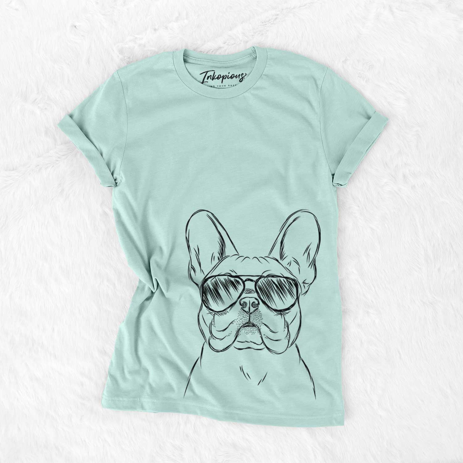 Aviator Franco the French Bulldog - Unisex Crewneck