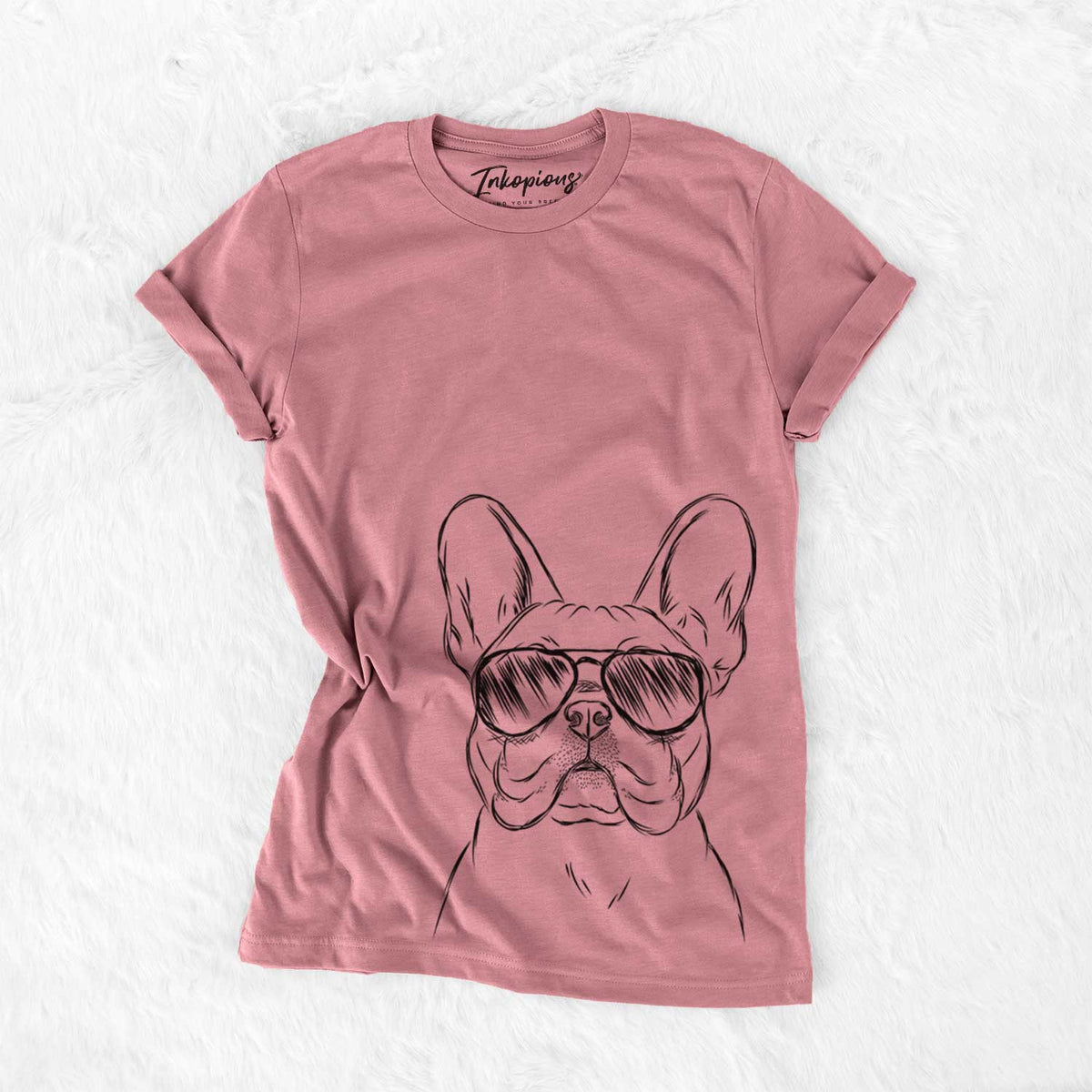 Aviator Franco the French Bulldog - Unisex Crewneck