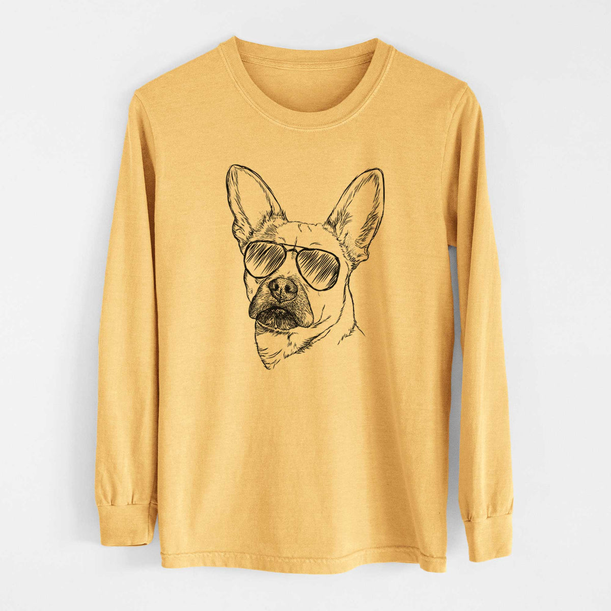 Aviators Frankie the Mixed Breed - Heavyweight 100% Cotton Long Sleeve