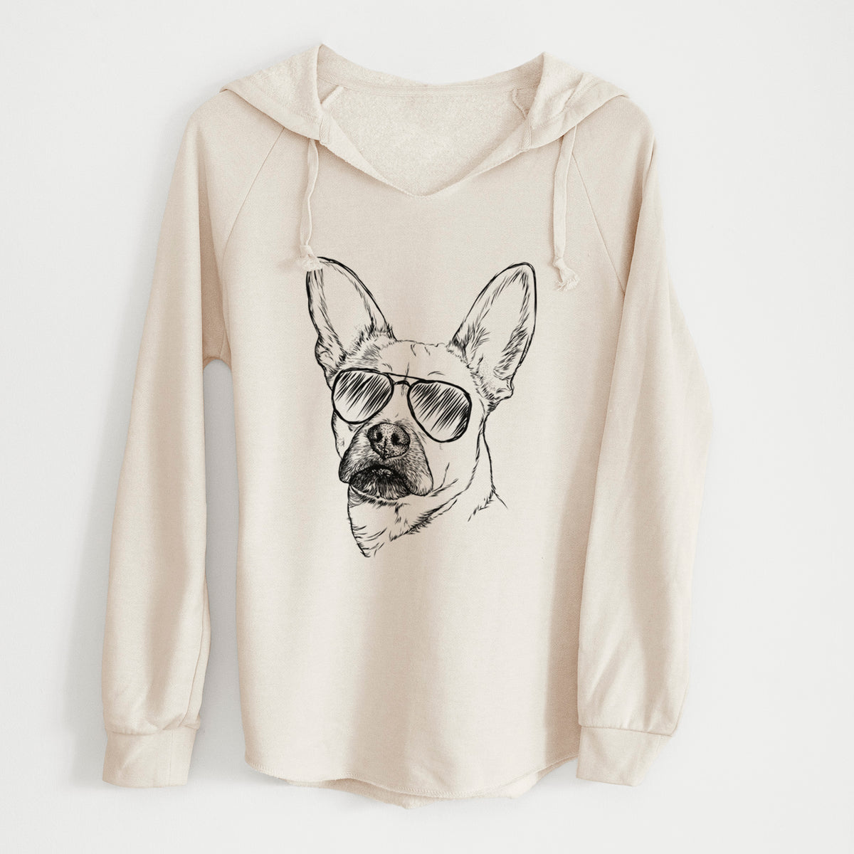 Aviator Frankie the Mixed Breed - Cali Wave Hooded Sweatshirt