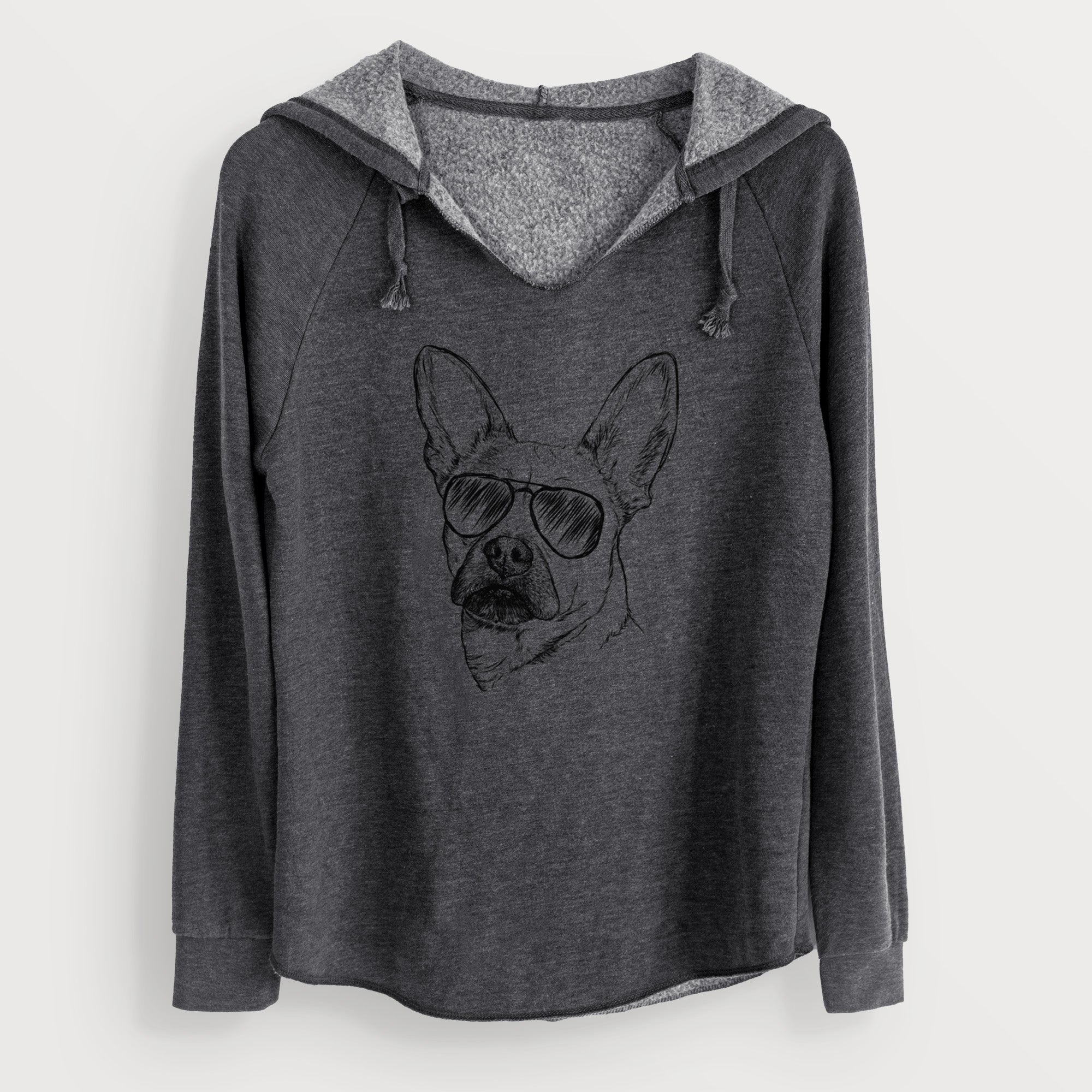 Aviator Frankie the Mixed Breed - Cali Wave Hooded Sweatshirt