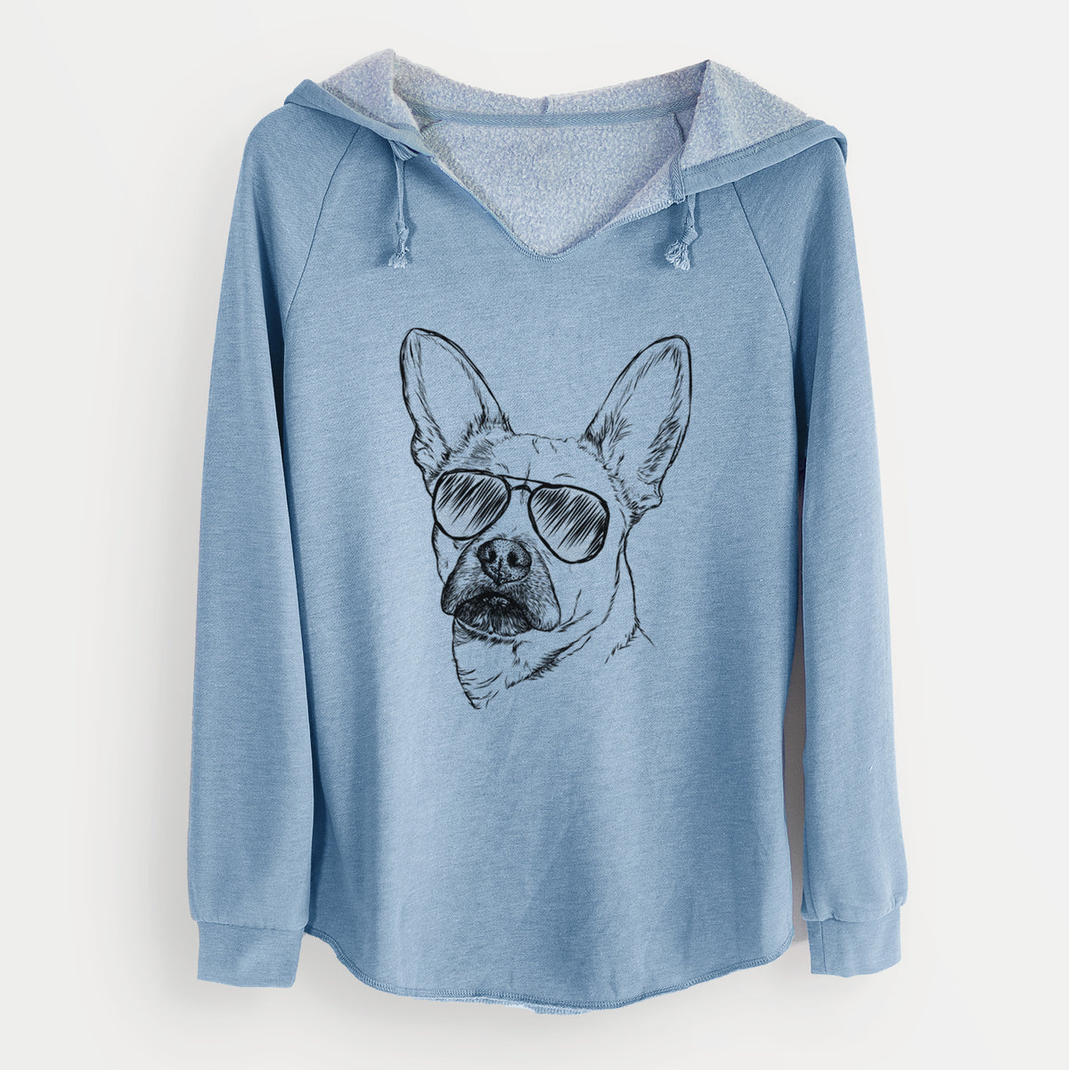 Aviator Frankie the Mixed Breed - Cali Wave Hooded Sweatshirt