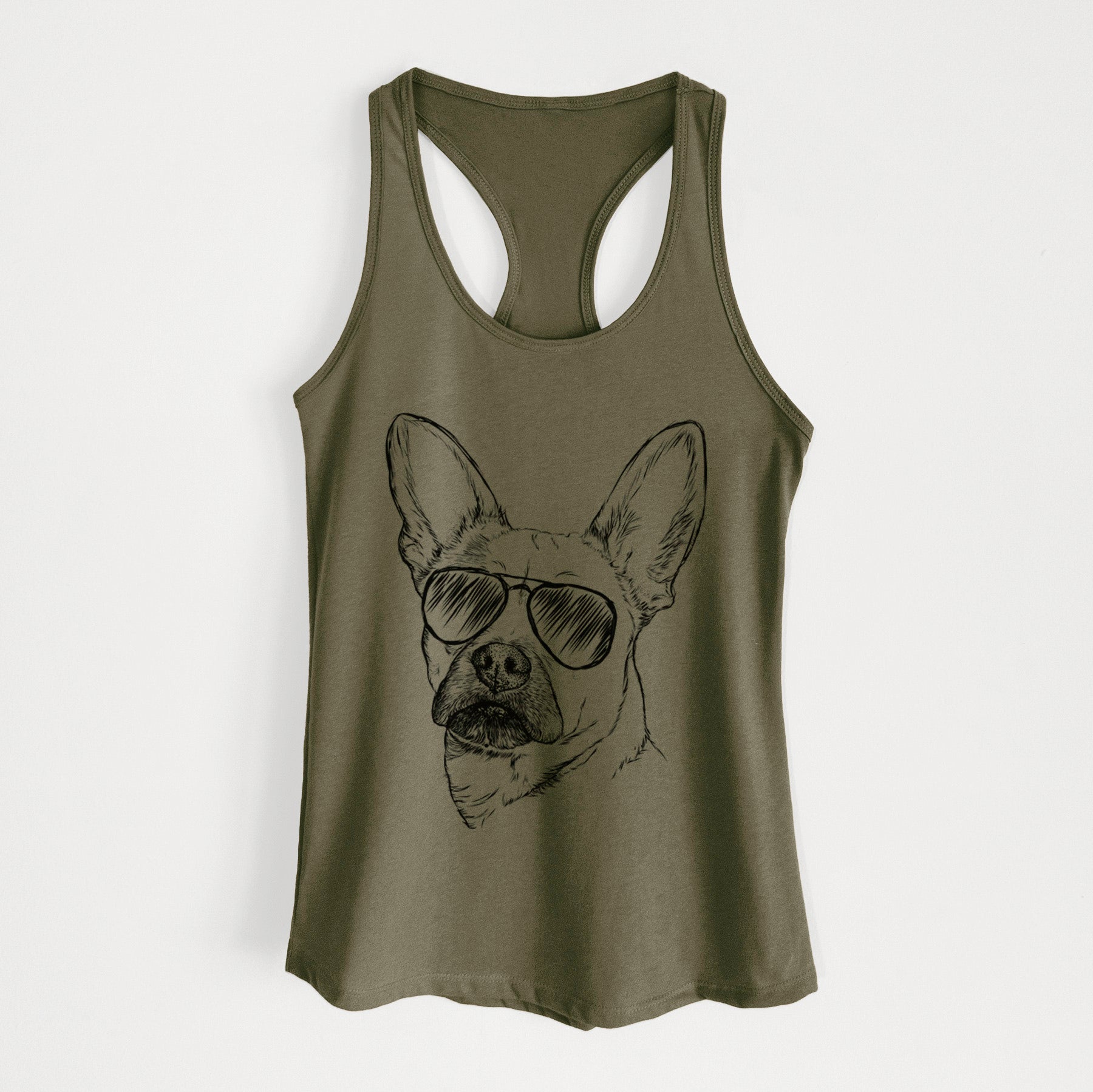 Frankie the Mixed Breed - Women's Racerback Tanktop