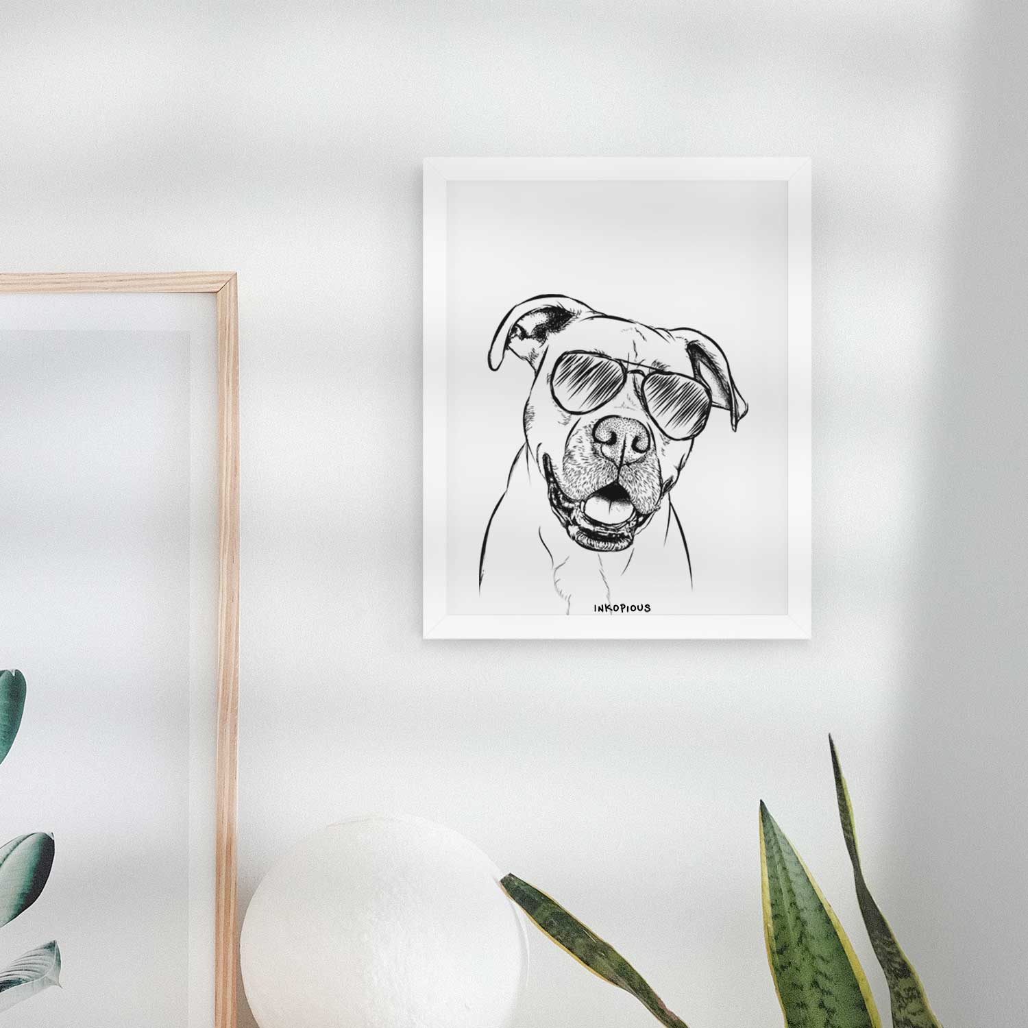 Frankie Tankie the Boxer Mix Art Print