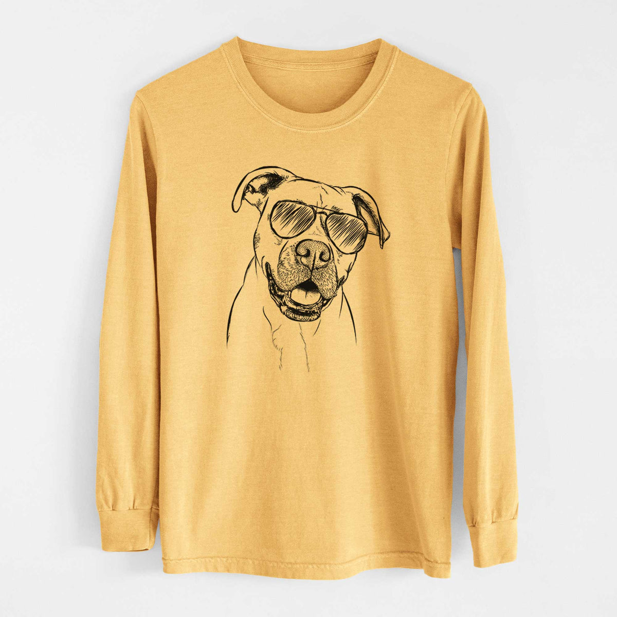 Aviators Frankie Tankie the Boxer Mix - Heavyweight 100% Cotton Long Sleeve