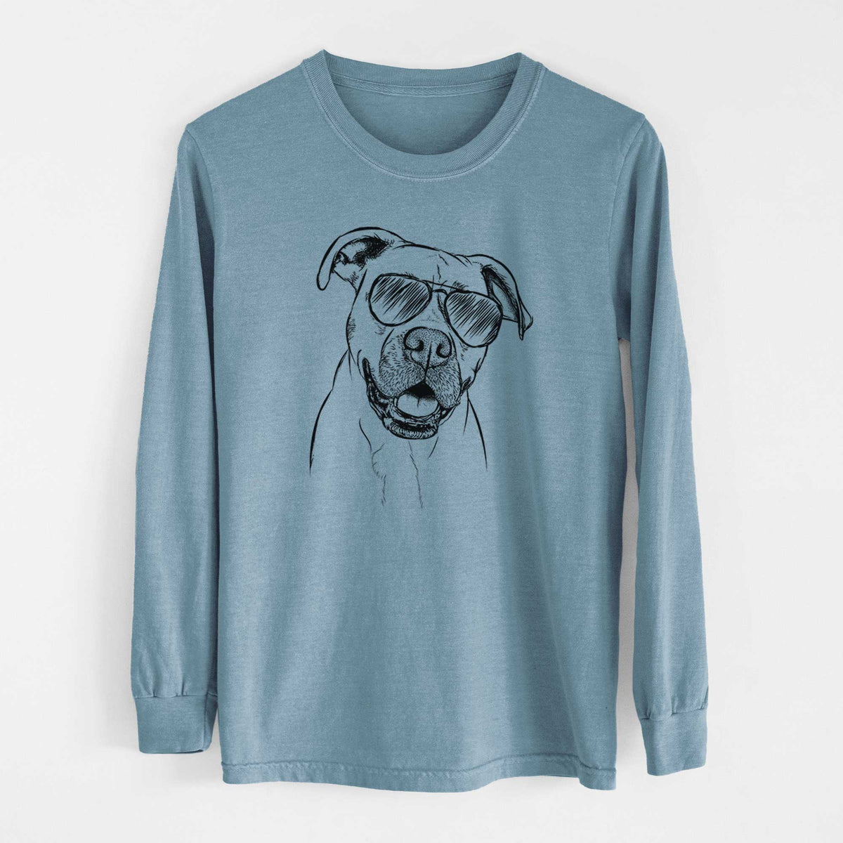 Aviators Frankie Tankie the Boxer Mix - Heavyweight 100% Cotton Long Sleeve