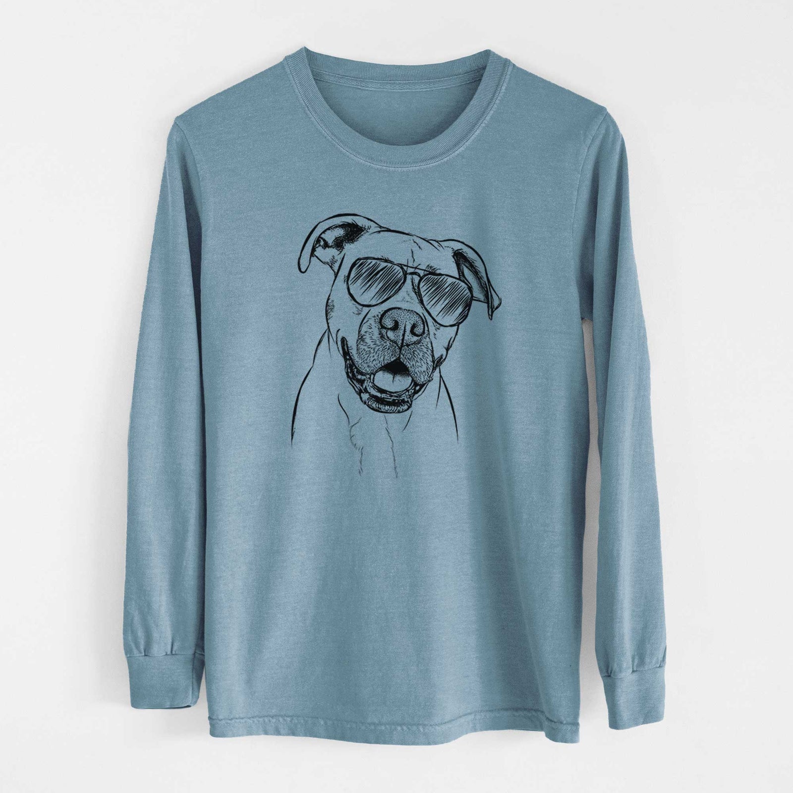 Aviators Frankie Tankie the Boxer Mix - Heavyweight 100% Cotton Long Sleeve
