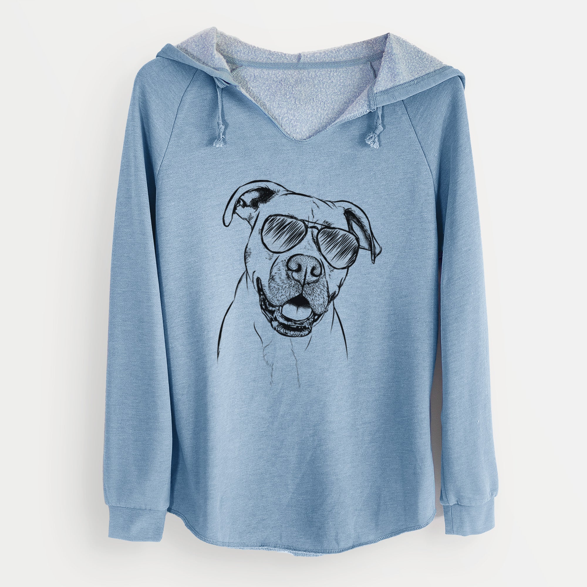 Aviator Frankie Tankie the Boxer Mix - Cali Wave Hooded Sweatshirt